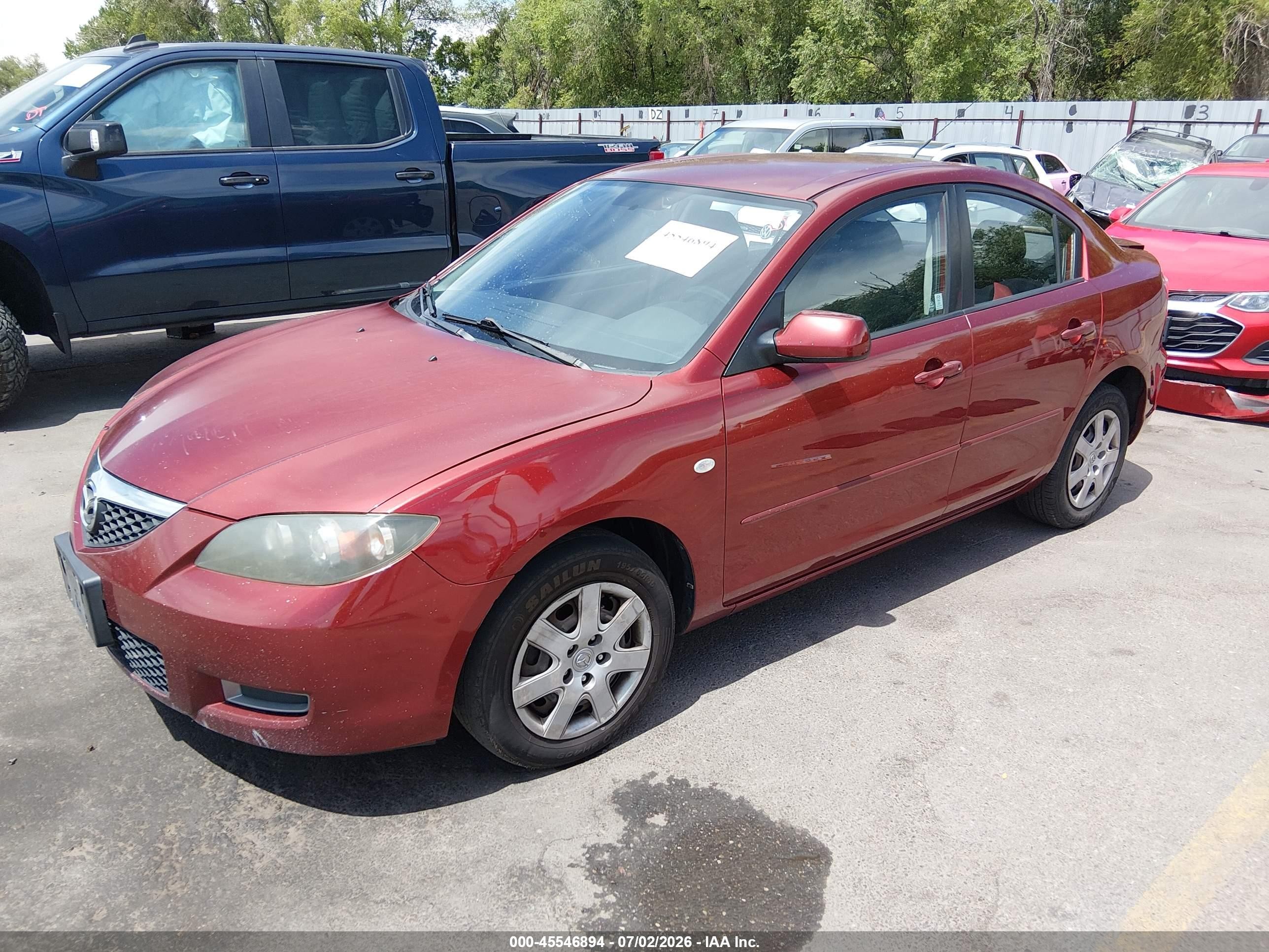 2009 Mazda Mazda3 I Sport Burgundy vin: JM1BK32F991216989