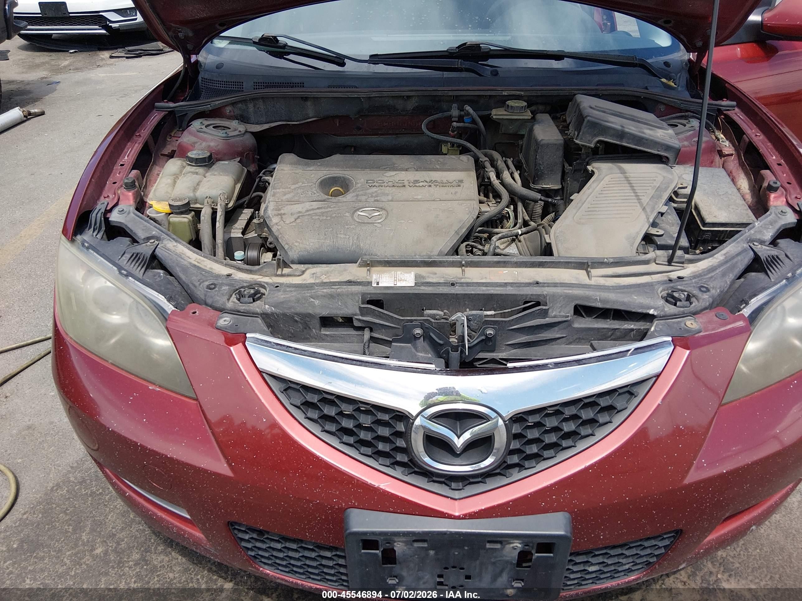 2009 Mazda Mazda3 I Sport Burgundy vin: JM1BK32F991216989