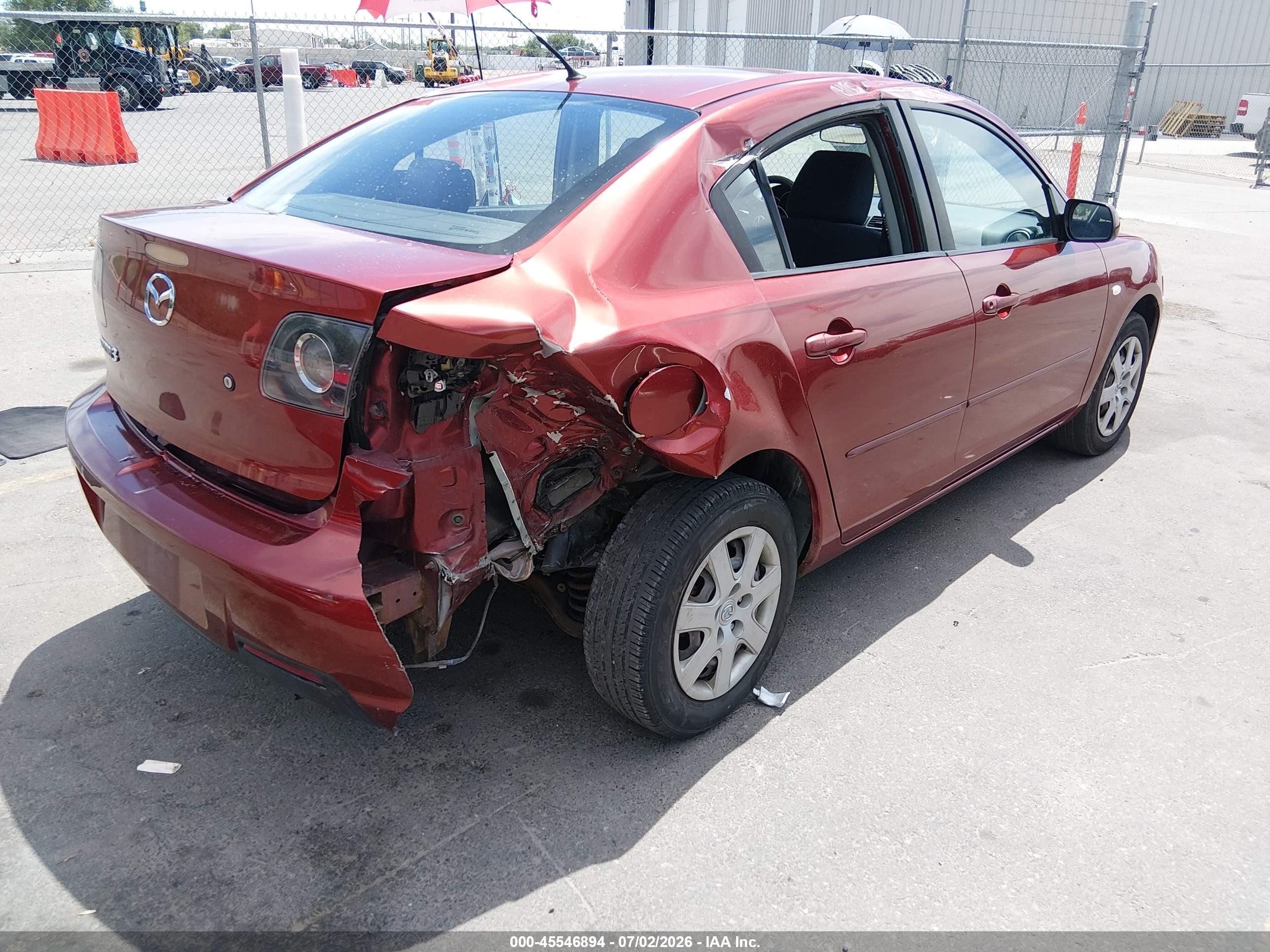 2009 Mazda Mazda3 I Sport Burgundy vin: JM1BK32F991216989