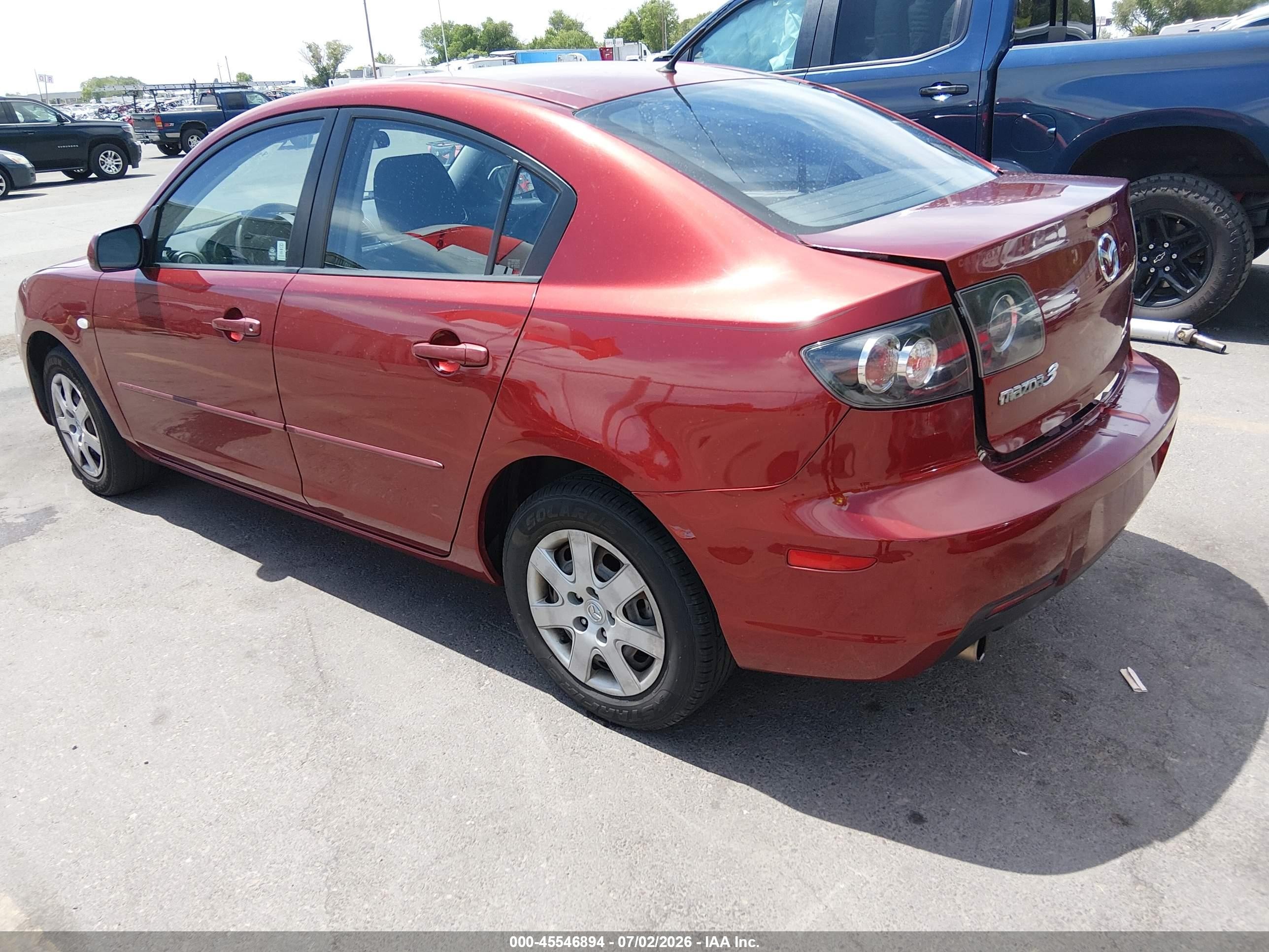 2009 Mazda Mazda3 I Sport Burgundy vin: JM1BK32F991216989