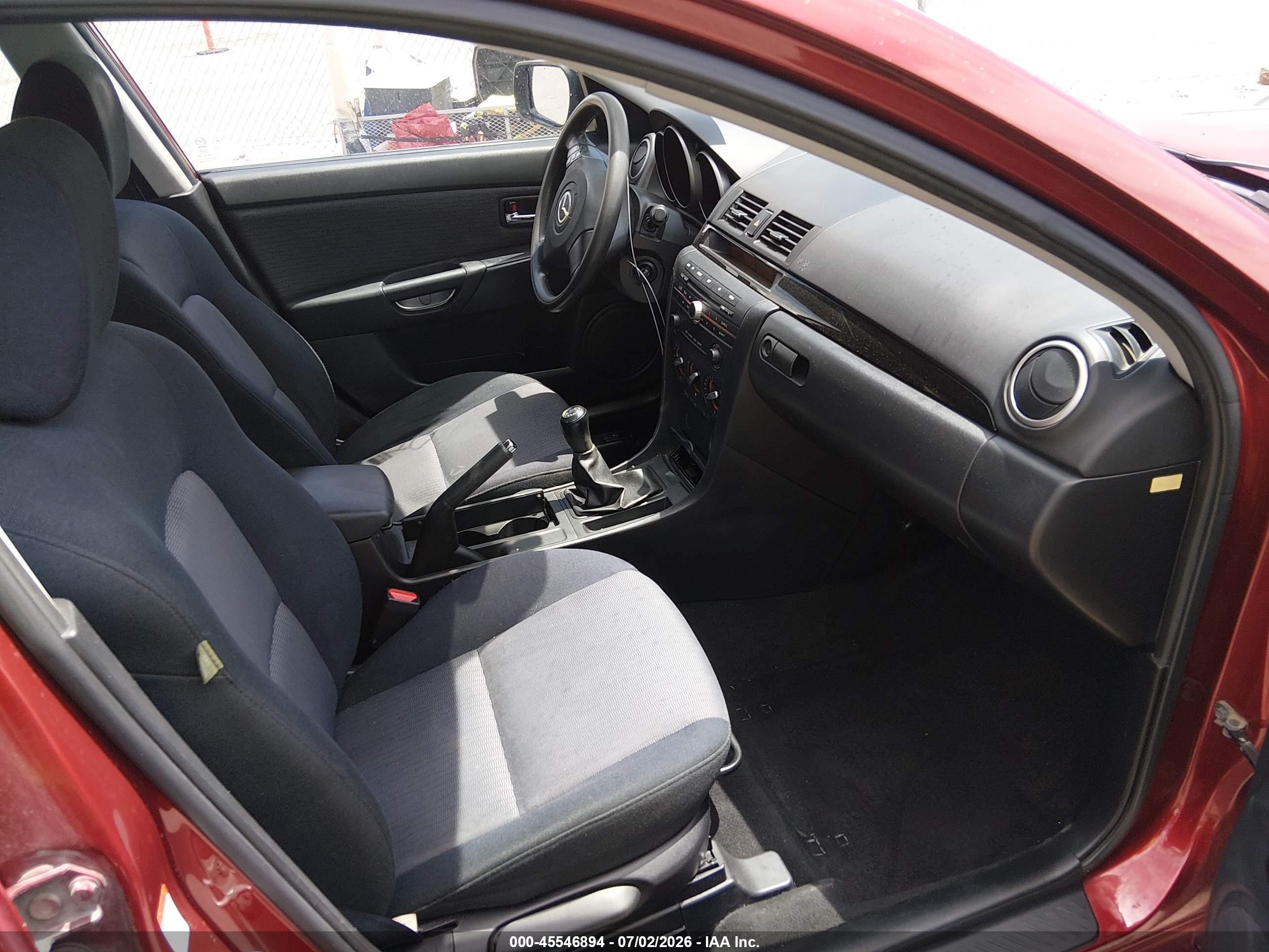 2009 Mazda Mazda3 I Sport Burgundy vin: JM1BK32F991216989