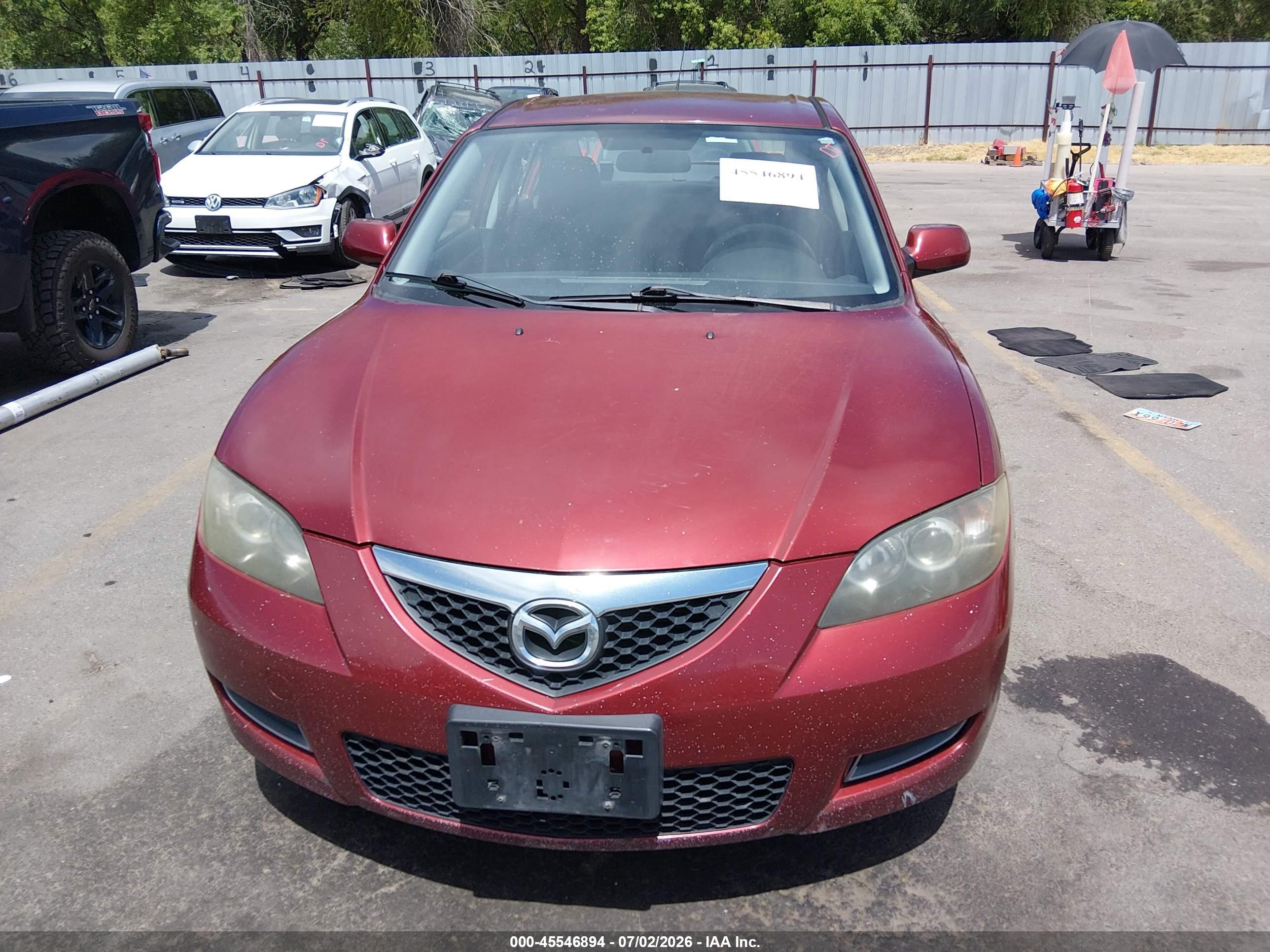2009 Mazda Mazda3 I Sport Burgundy vin: JM1BK32F991216989