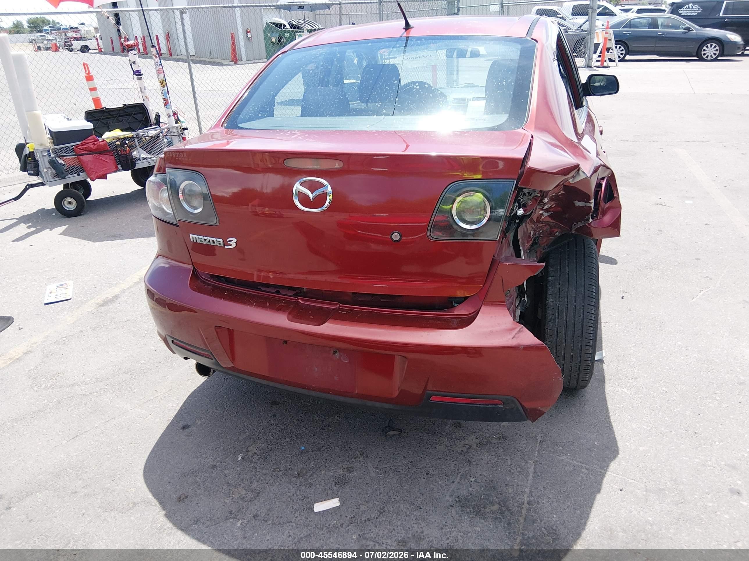 2009 Mazda Mazda3 I Sport Burgundy vin: JM1BK32F991216989