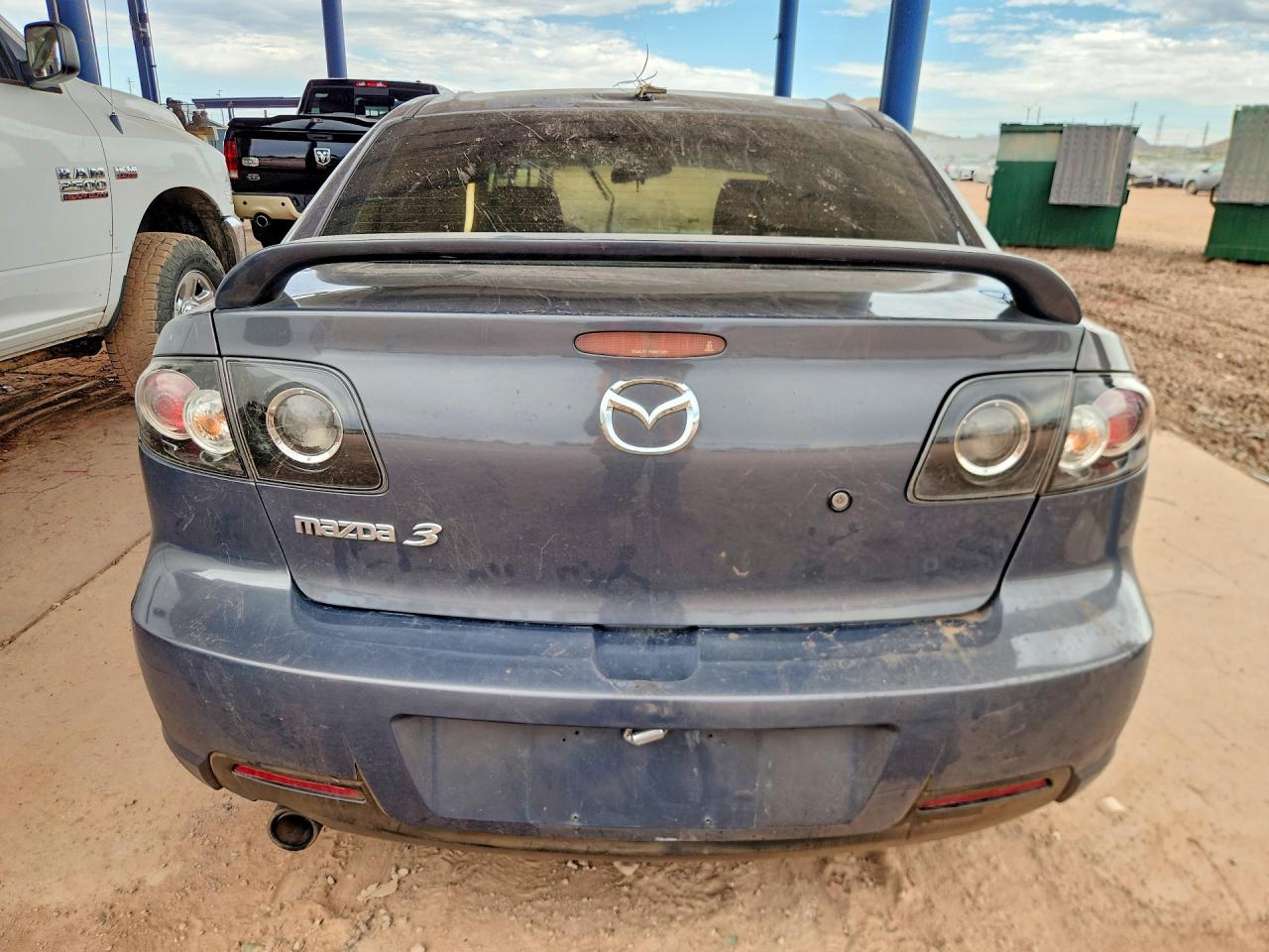 2008 Mazda 3 I Gray vin: JM1BK32FX81140889
