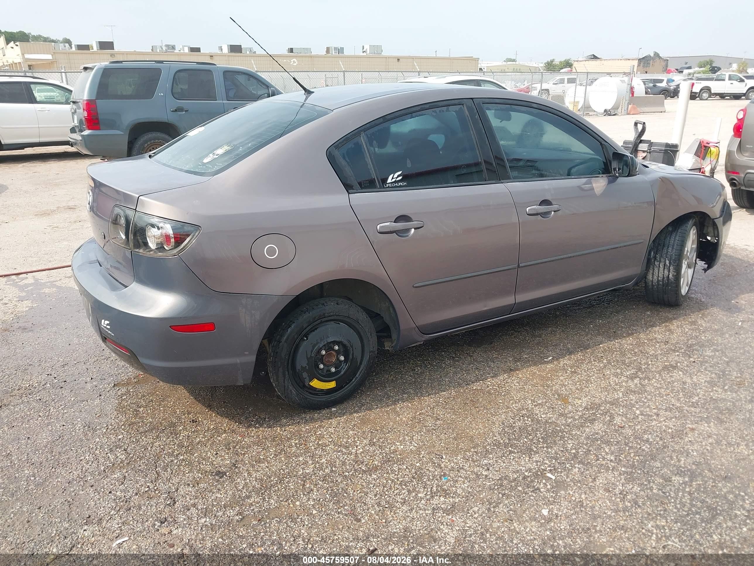 2008 Mazda Mazda3 I Touring Value Gray vin: JM1BK32FX81141346