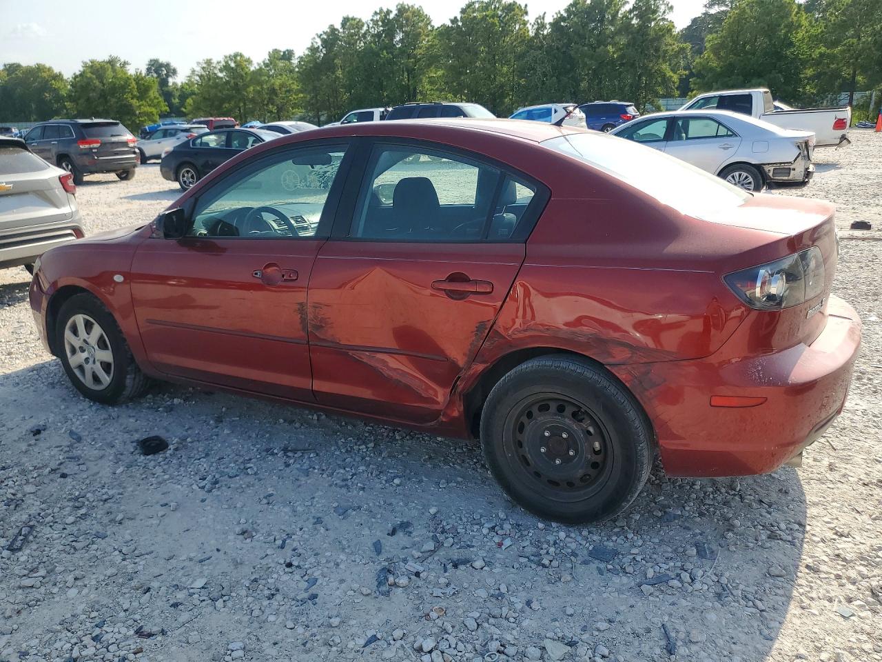 2009 Mazda 3 I Red vin: JM1BK32FX91242212