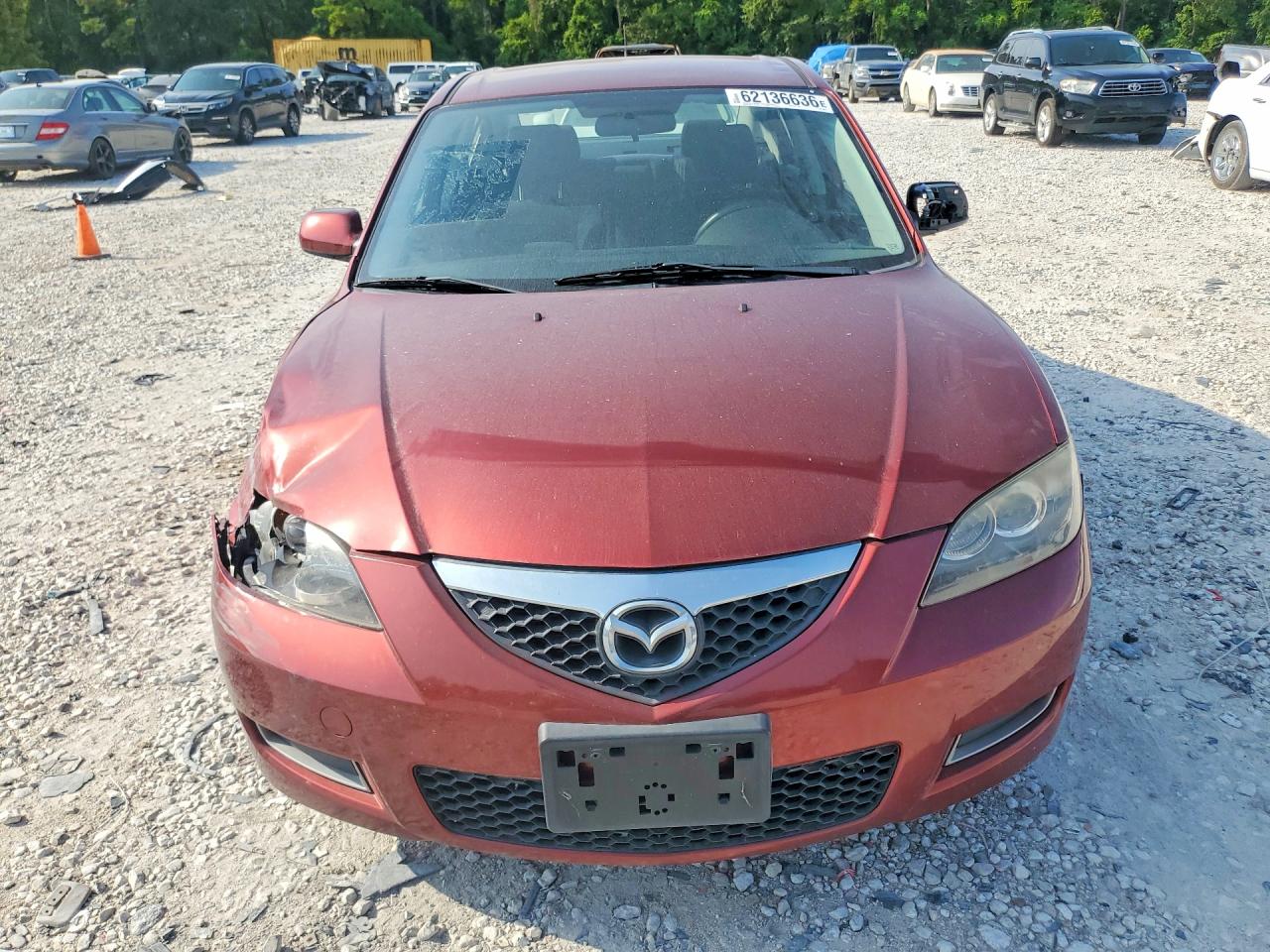 2009 Mazda 3 I Red vin: JM1BK32FX91242212