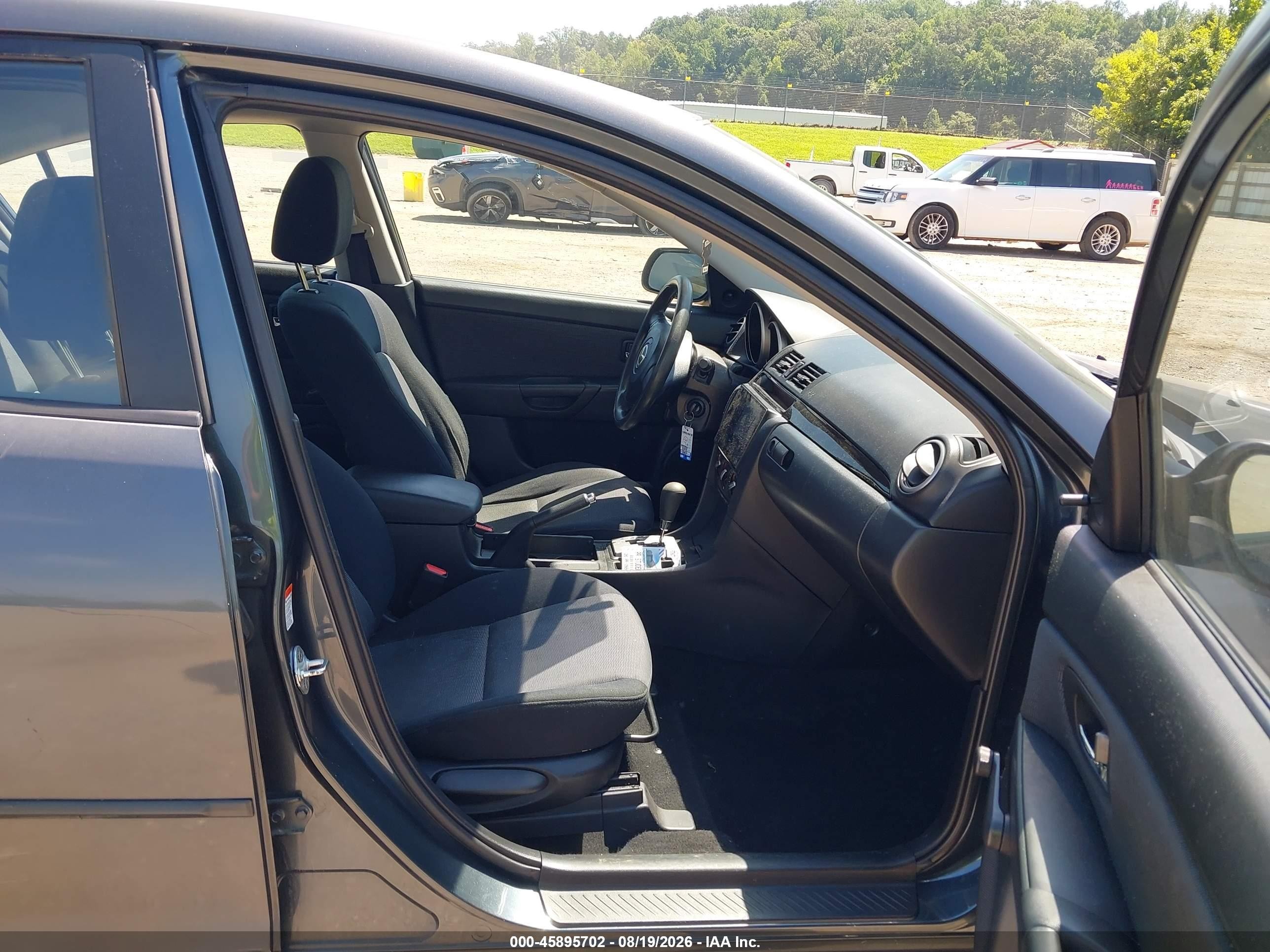 2009 Mazda 3 I Black vin: JM1BK32G091197645
