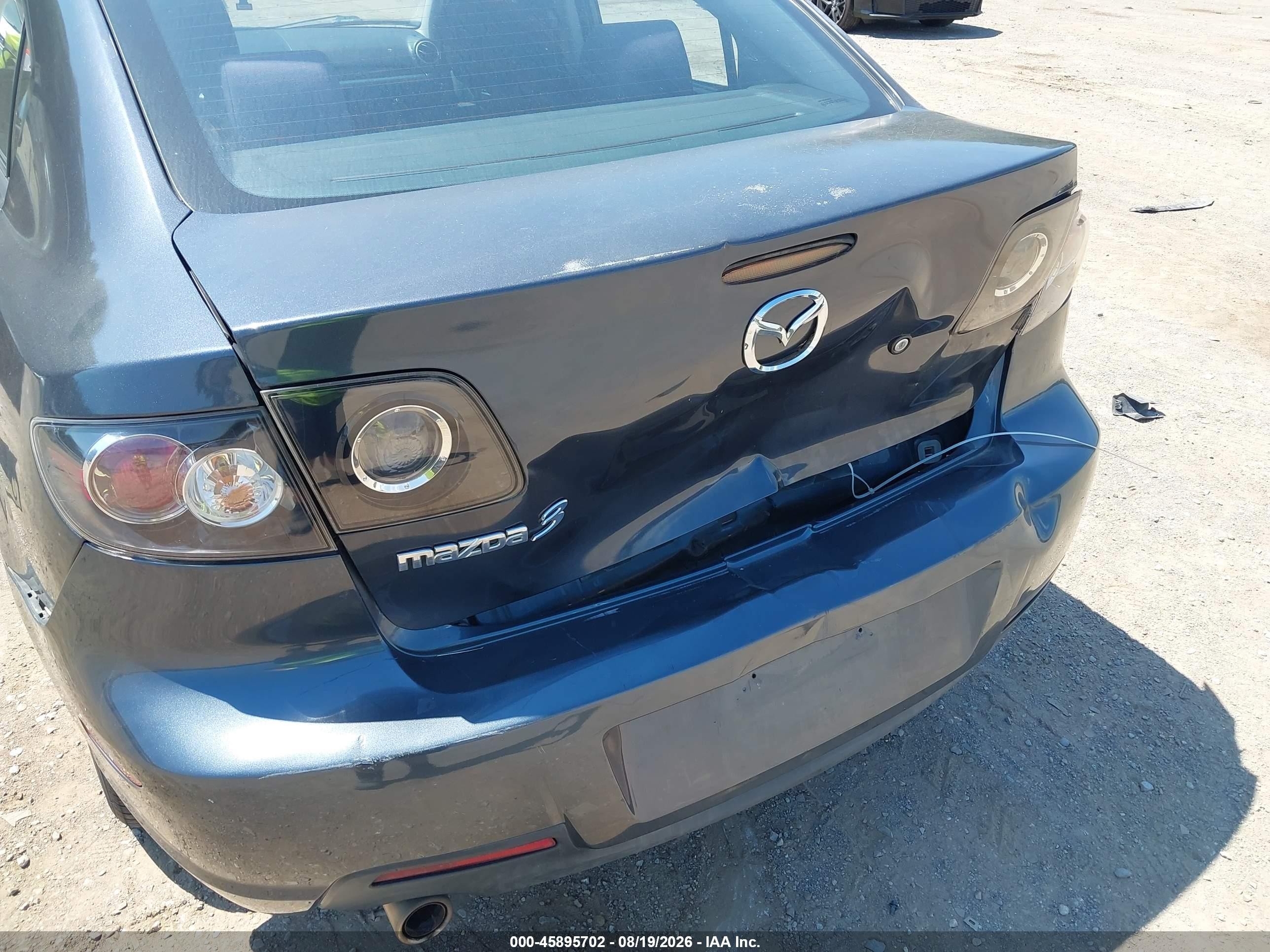 2009 Mazda 3 I Black vin: JM1BK32G091197645