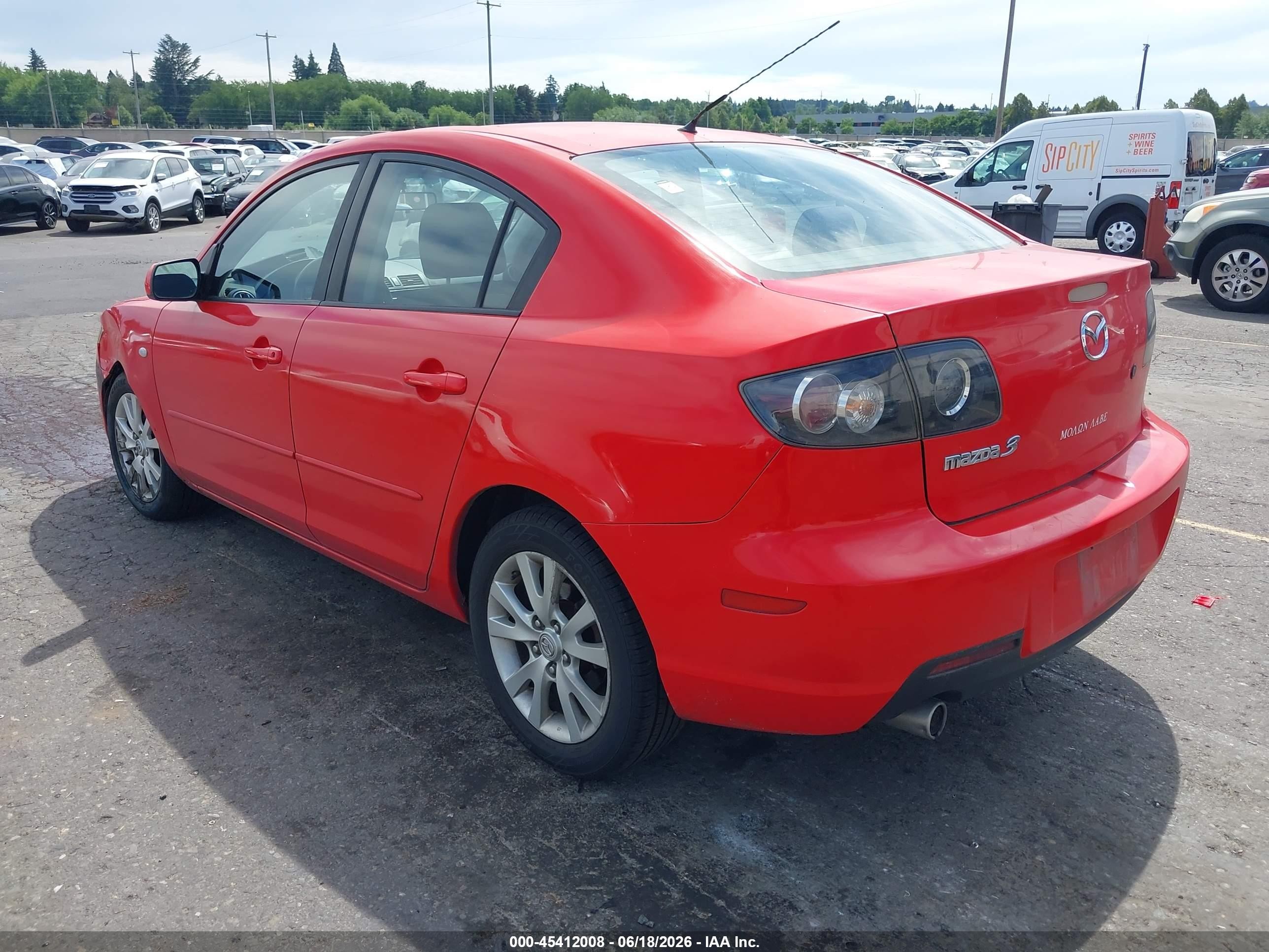 2007 Mazda Mazda3 I Red vin: JM1BK32G171687721