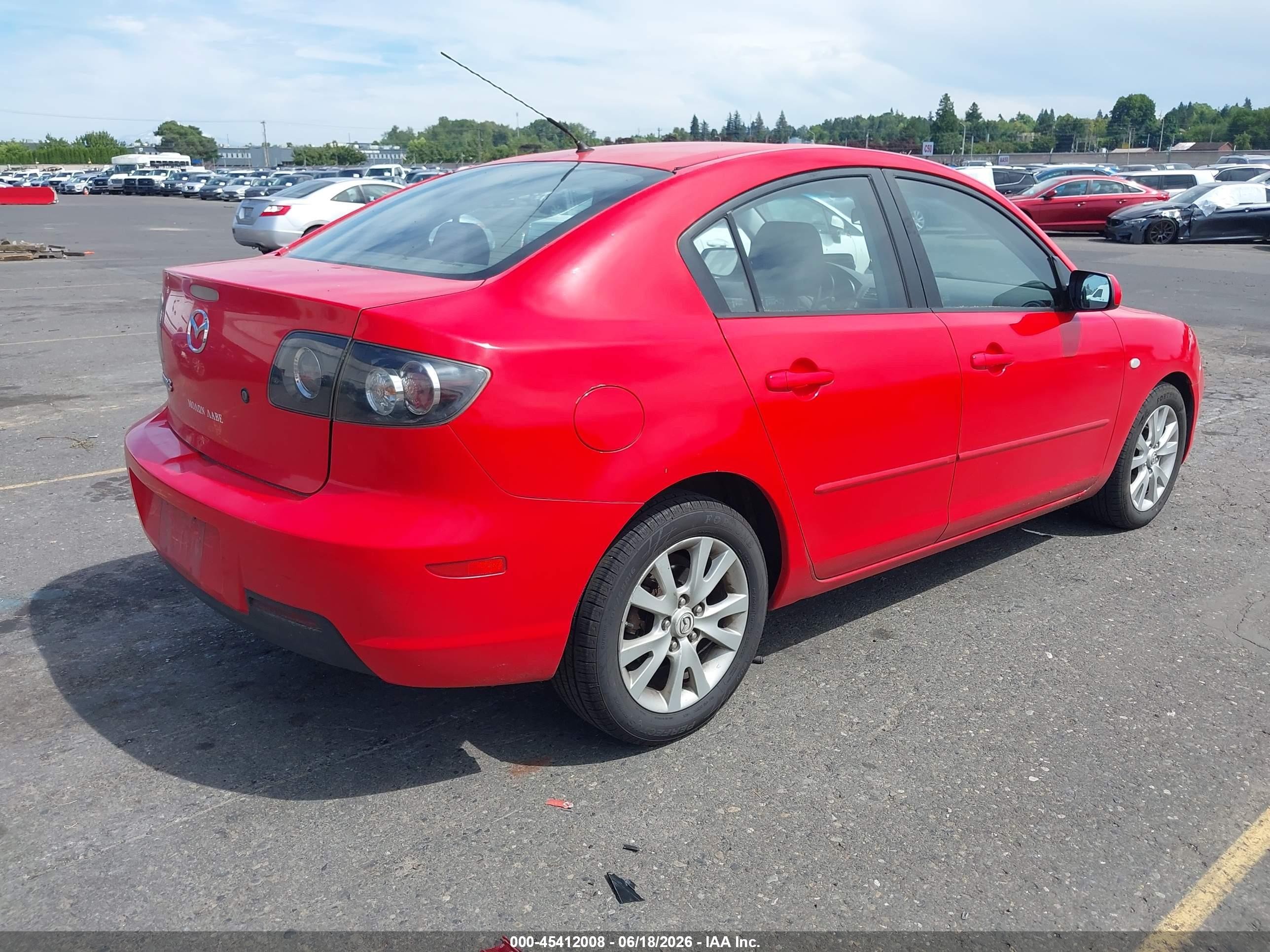2007 Mazda Mazda3 I Red vin: JM1BK32G171687721