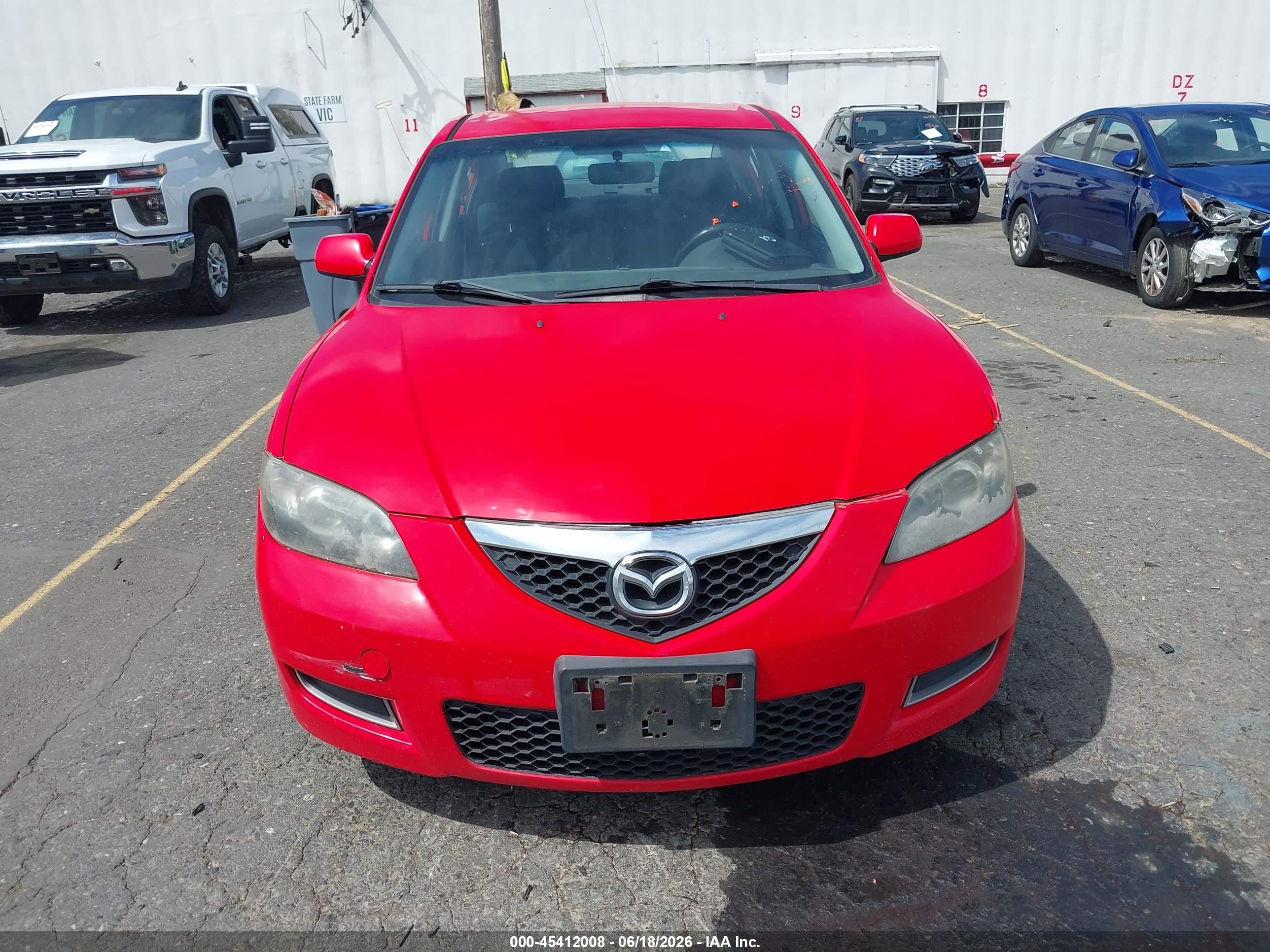 2007 Mazda Mazda3 I Red vin: JM1BK32G171687721
