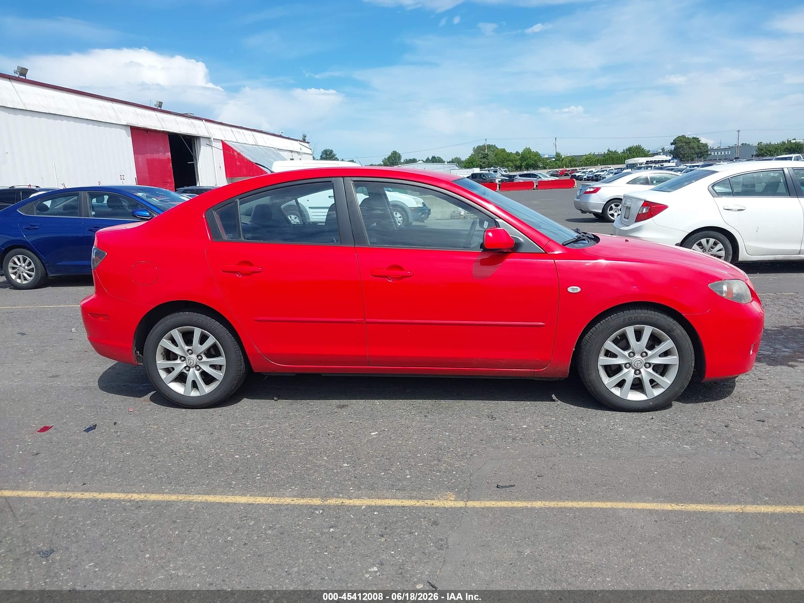 2007 Mazda Mazda3 I Red vin: JM1BK32G171687721