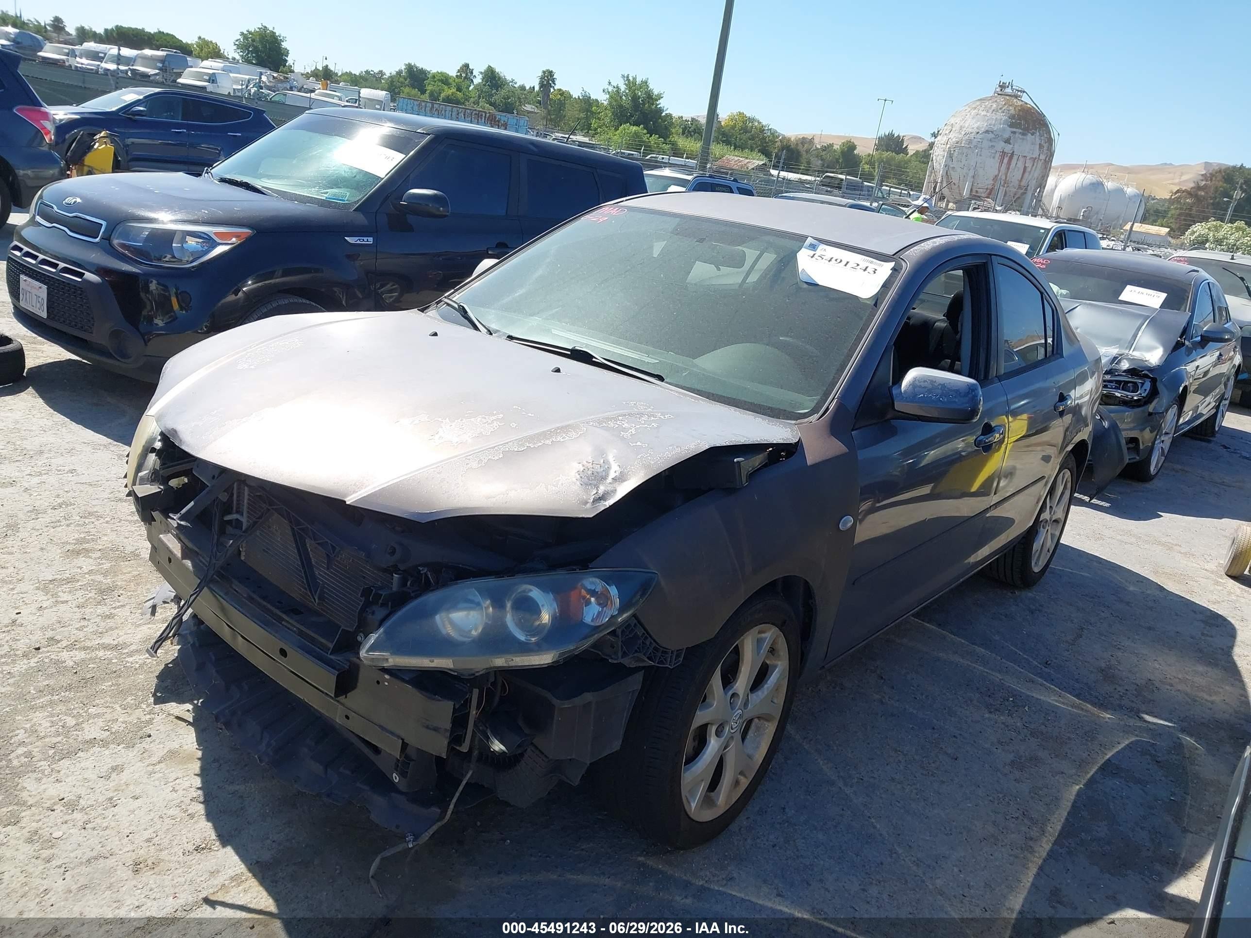 2008 Mazda Mazda3 I Touring Value Серый vin: JM1BK32G181164281