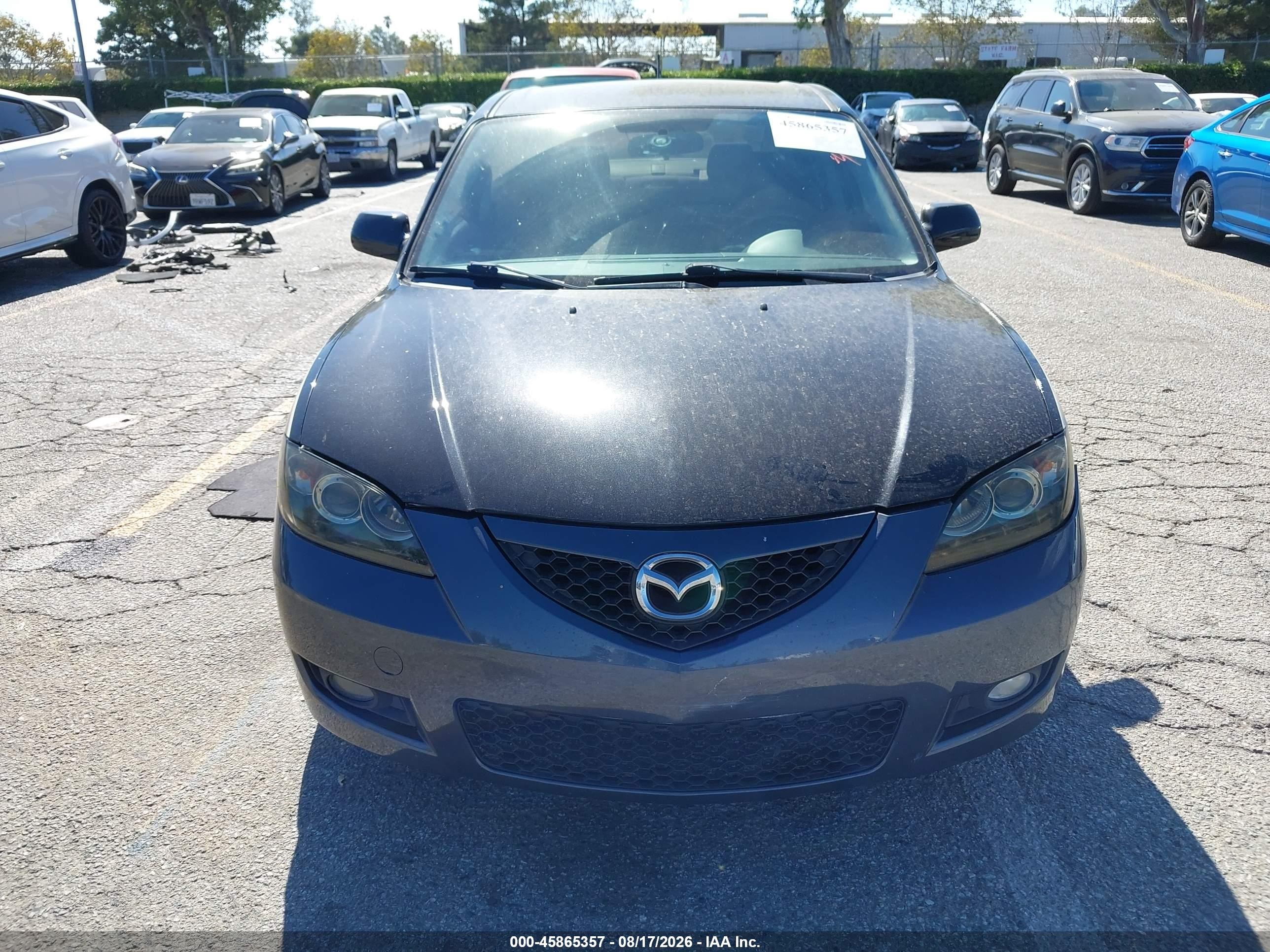 2008 Mazda Mazda3 I Touring Value Черный vin: JM1BK32G281126185