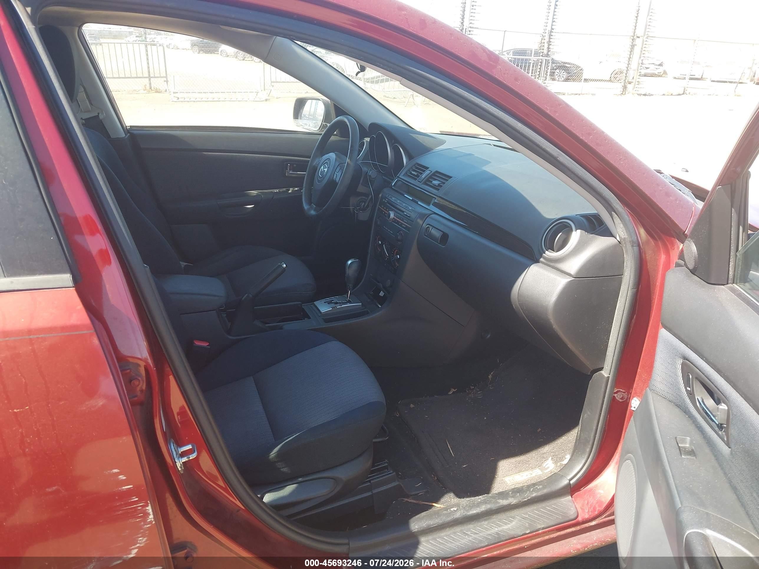 2008 Mazda Mazda3 I Touring Value Red vin: JM1BK32G281179209