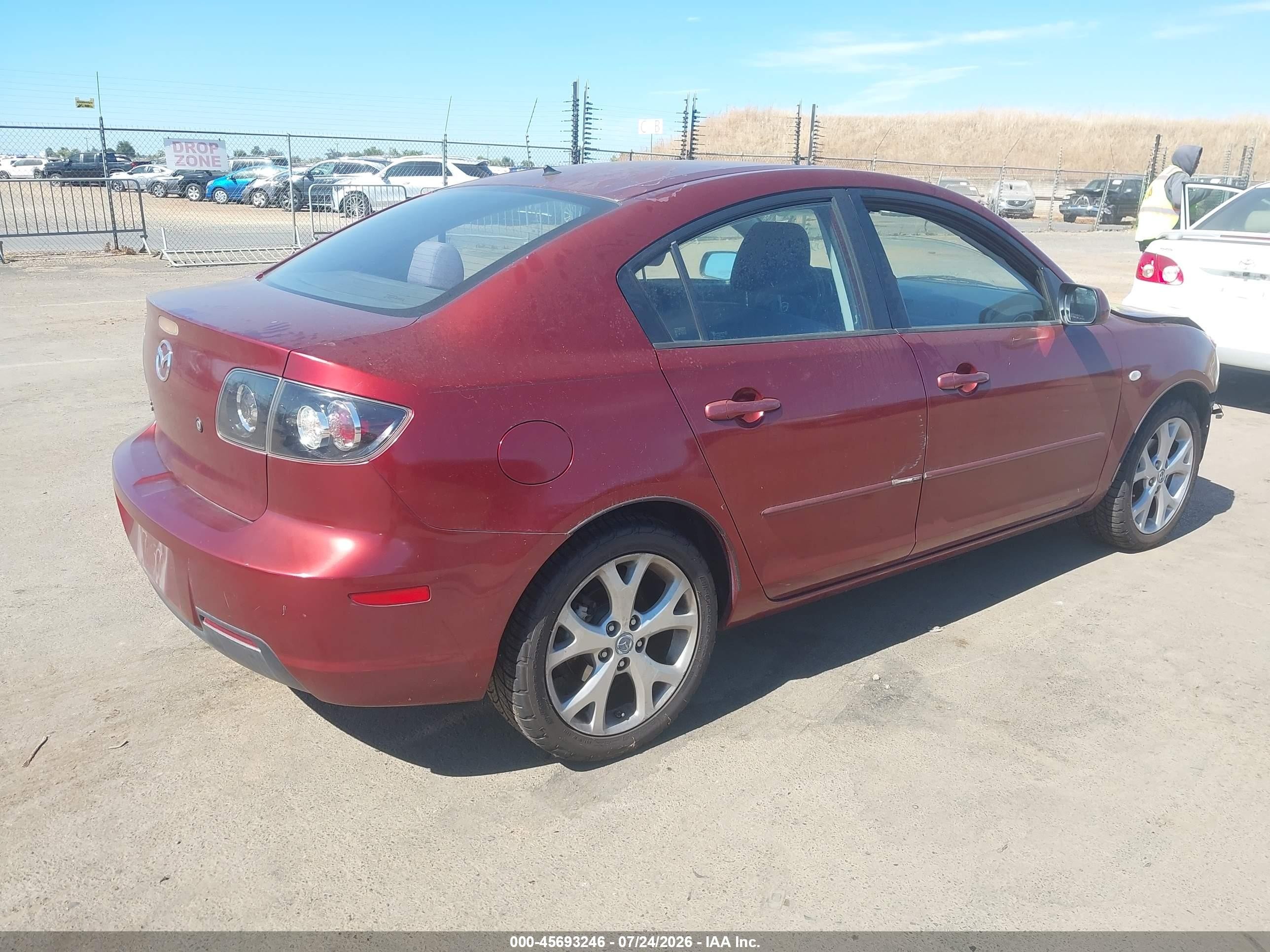 2008 Mazda Mazda3 I Touring Value Red vin: JM1BK32G281179209