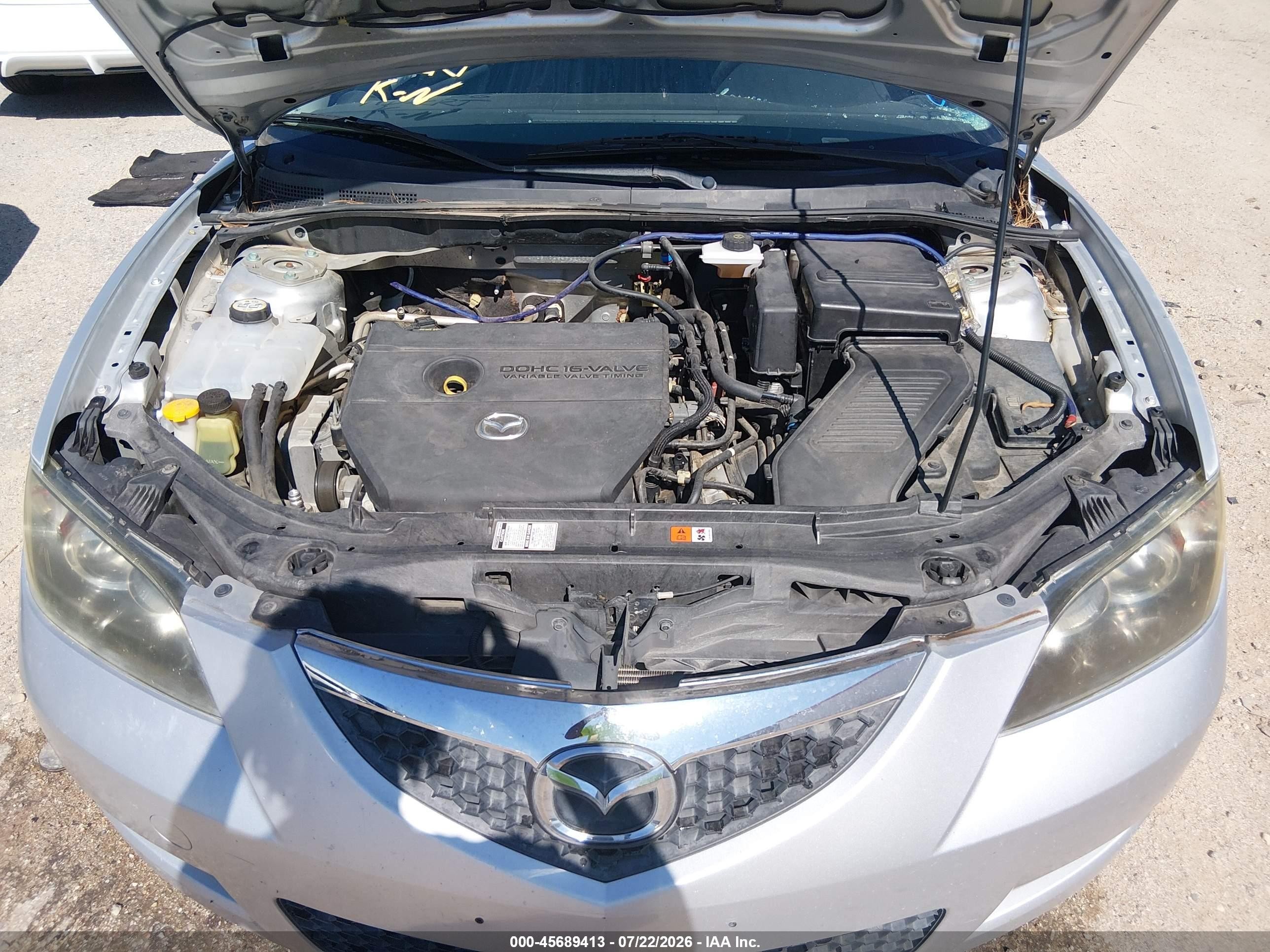 2008 Mazda Mazda3 I Silver vin: JM1BK32G281856565