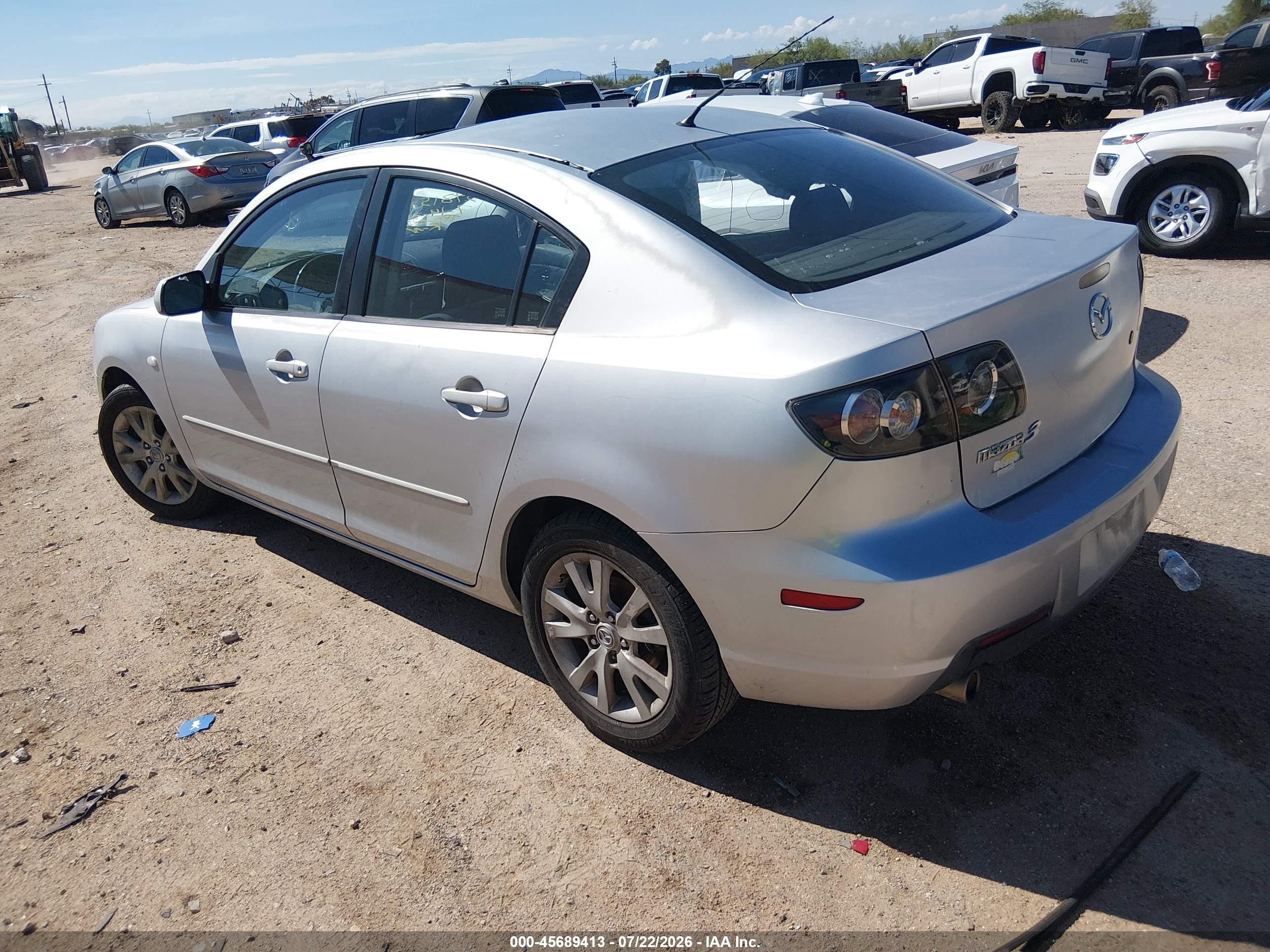 2008 Mazda Mazda3 I Silver vin: JM1BK32G281856565