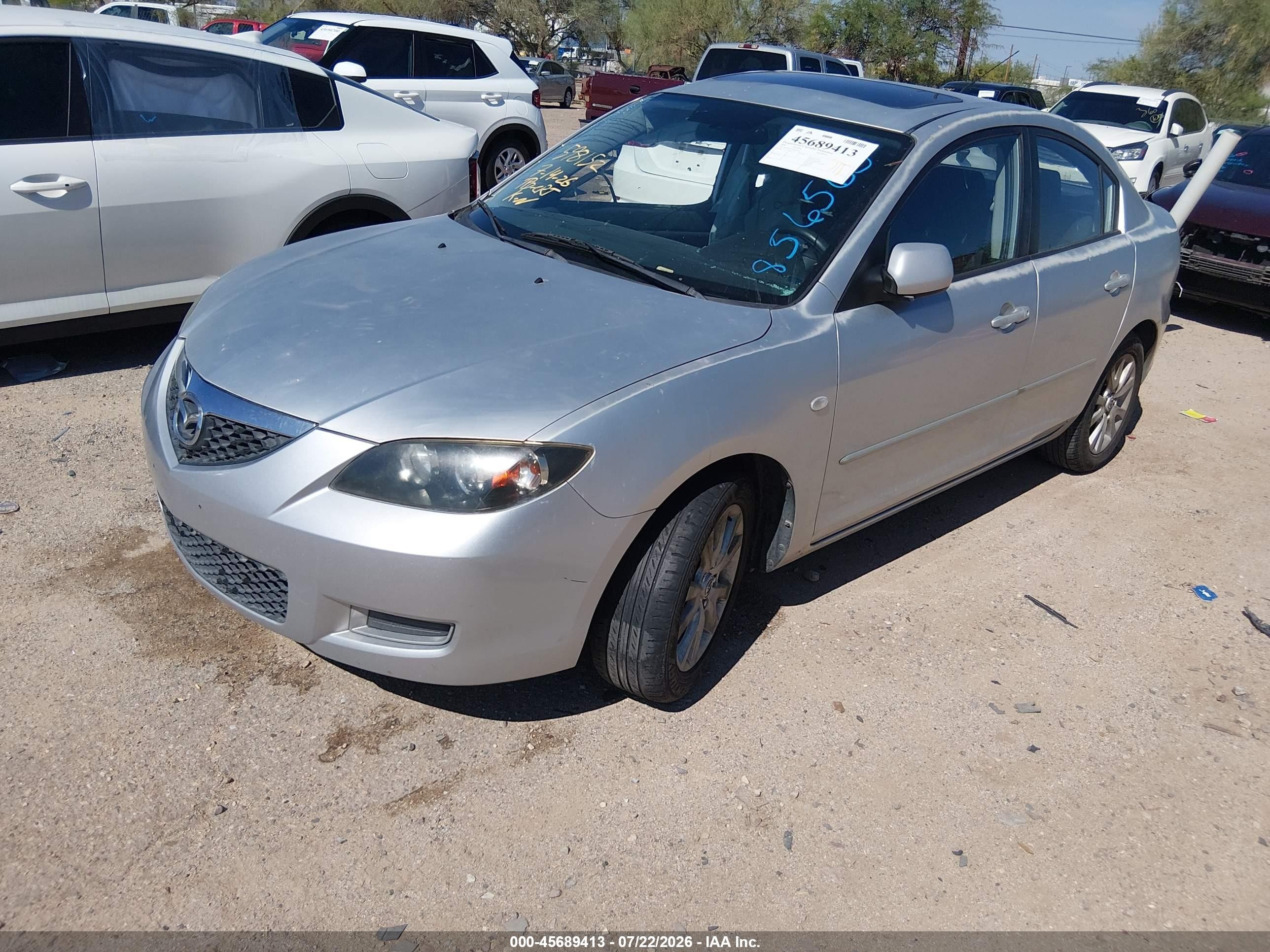 2008 Mazda Mazda3 I Silver vin: JM1BK32G281856565