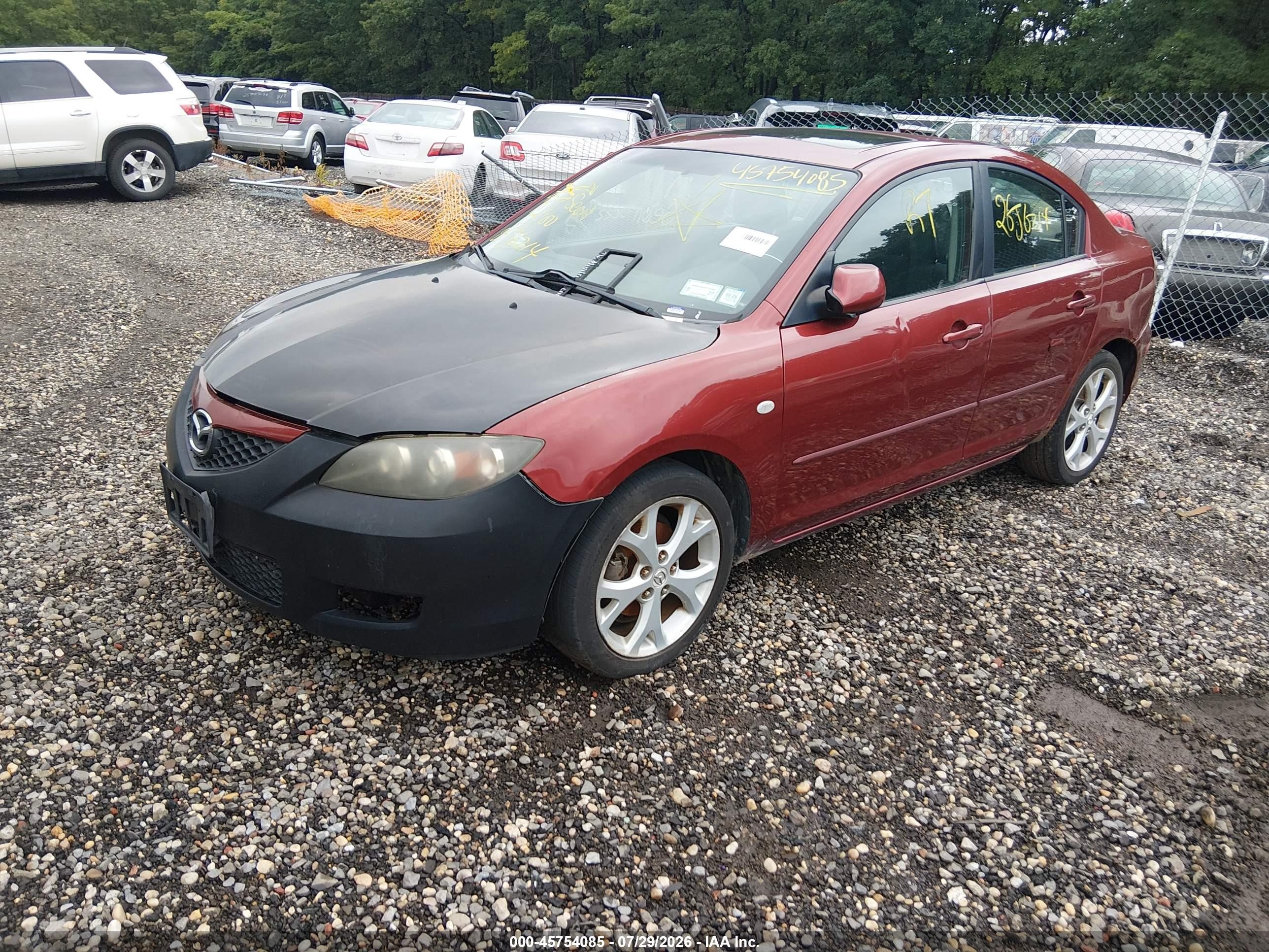 2009 Mazda Mazda3 I Red vin: JM1BK32G291246232