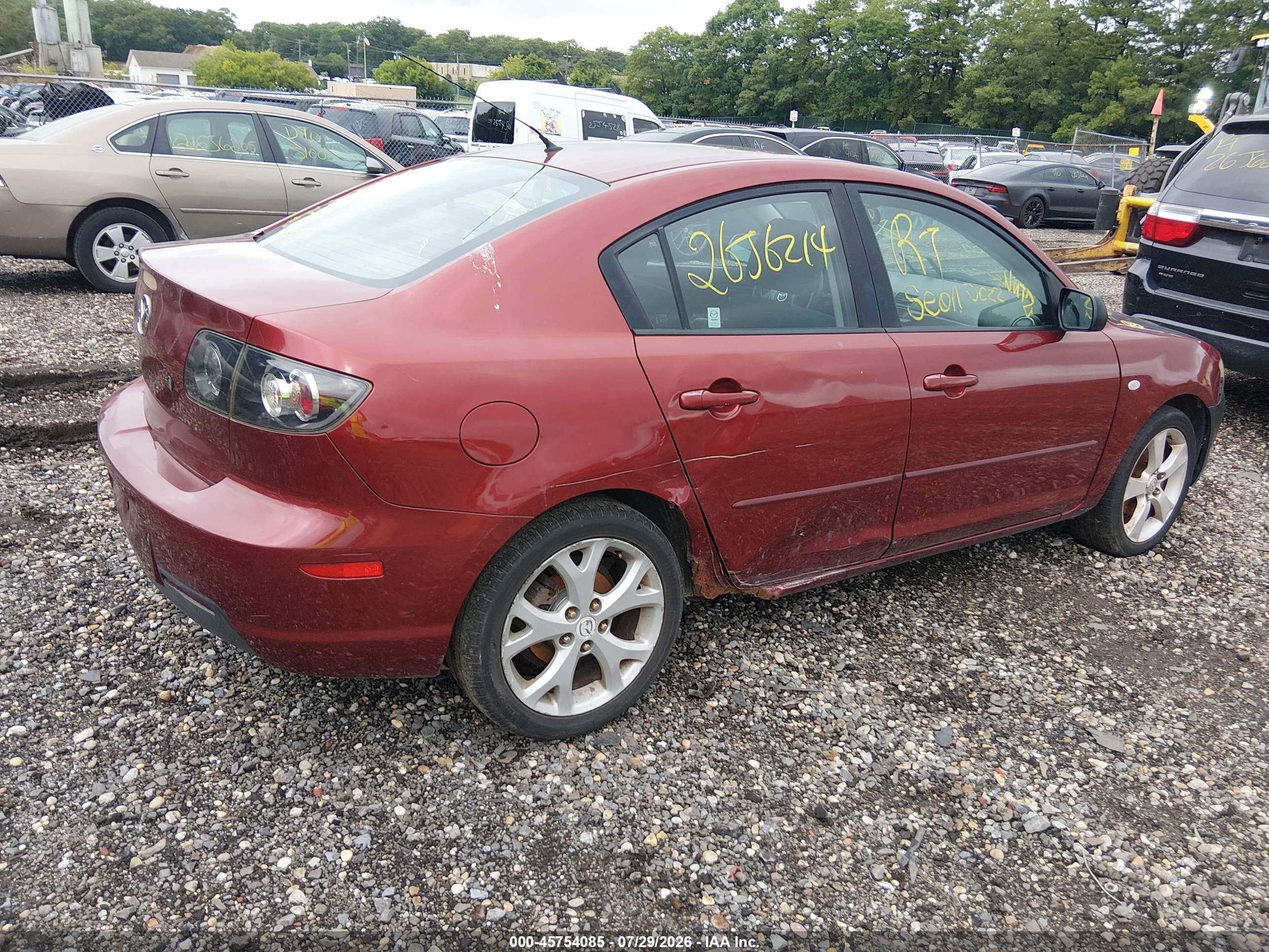 2009 Mazda Mazda3 I Red vin: JM1BK32G291246232