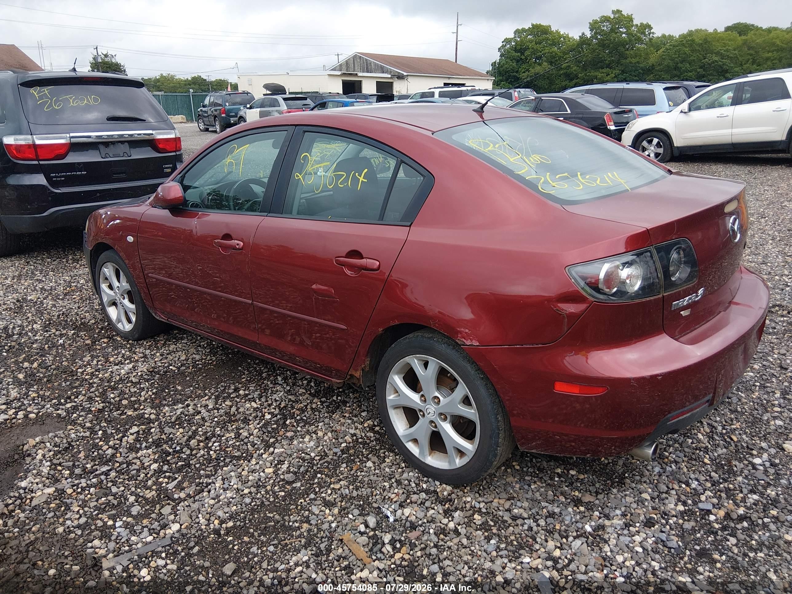 2009 Mazda Mazda3 I Red vin: JM1BK32G291246232