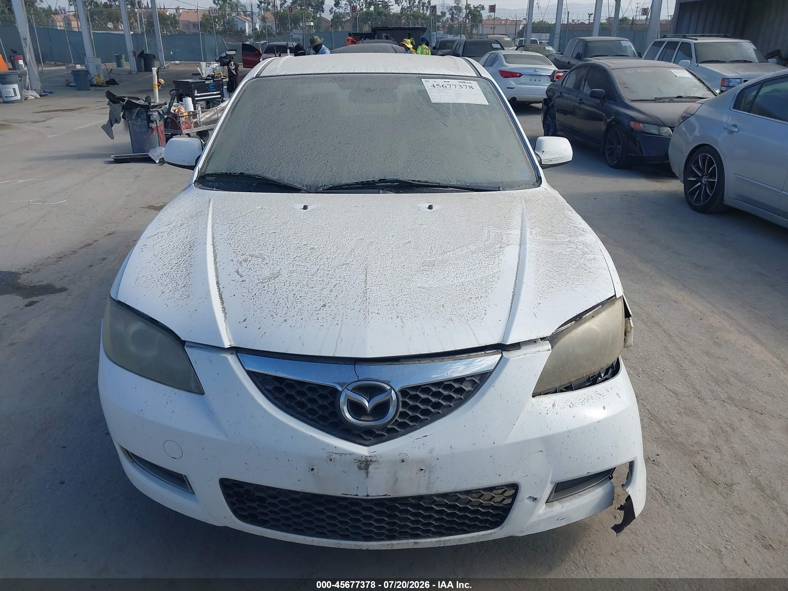 2007 Mazda Mazda3 I White vin: JM1BK32G371773791