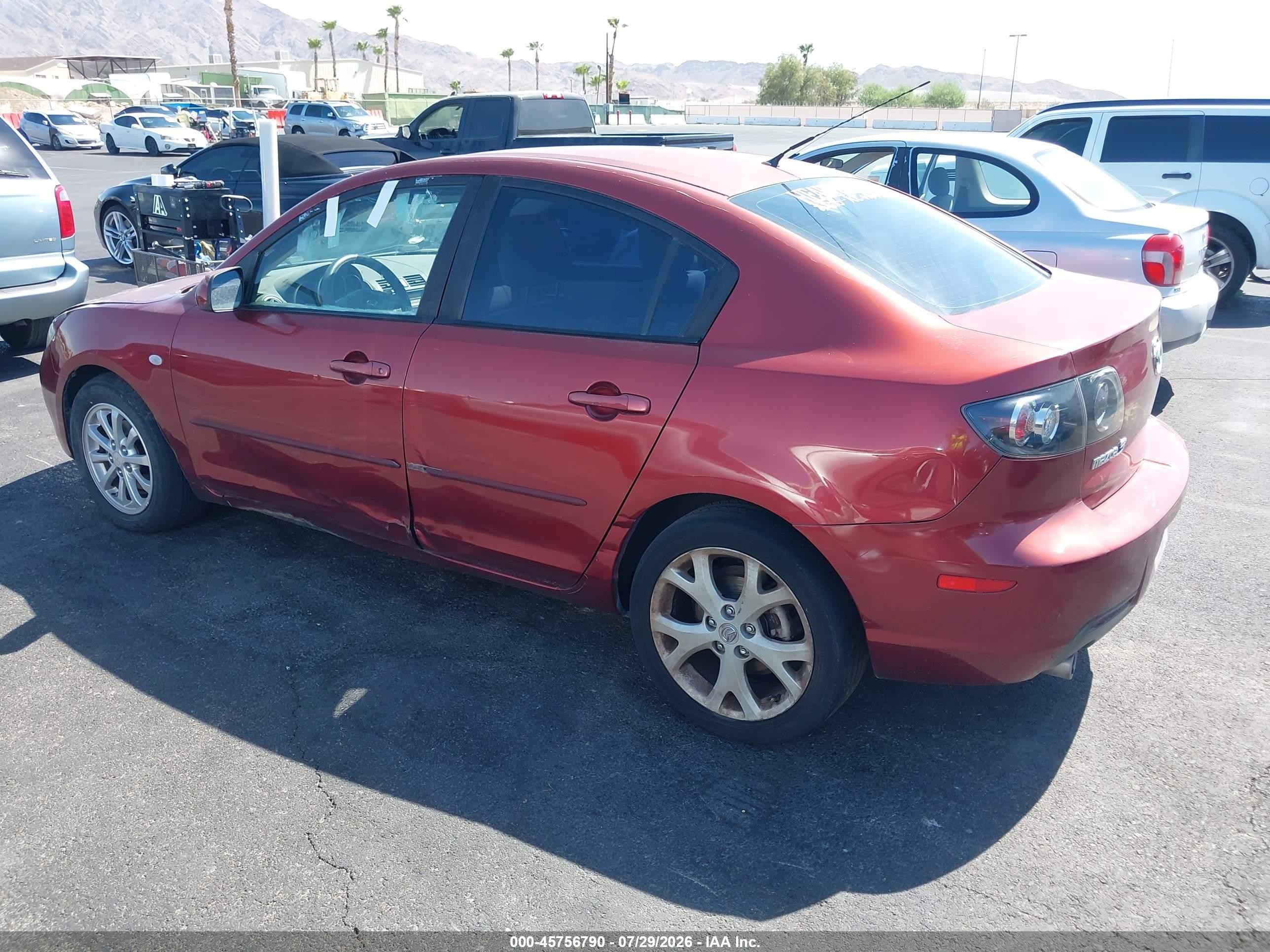 2008 Mazda Mazda3 I Touring Value Maroon vin: JM1BK32G381153430