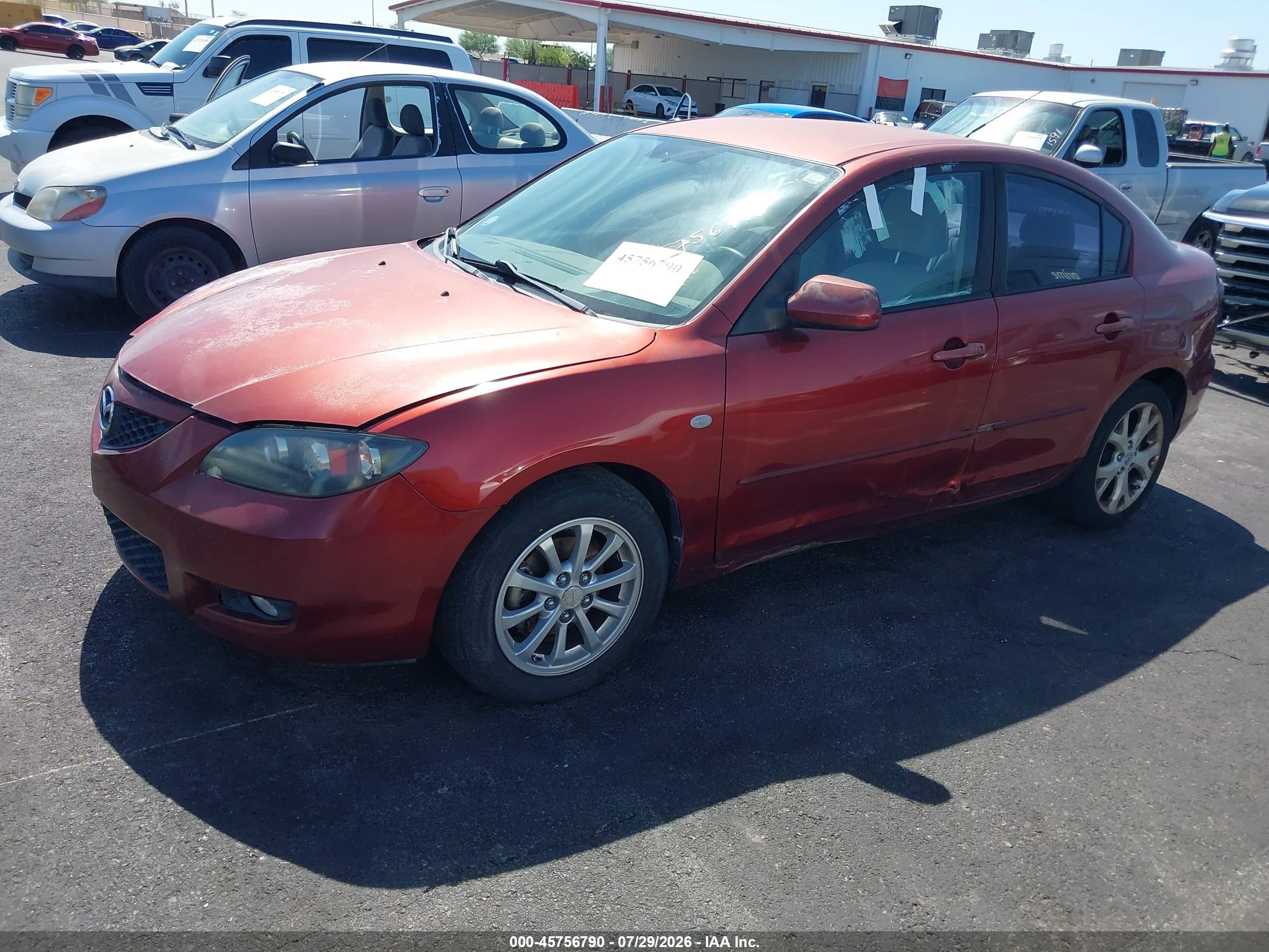 2008 Mazda Mazda3 I Touring Value Maroon vin: JM1BK32G381153430