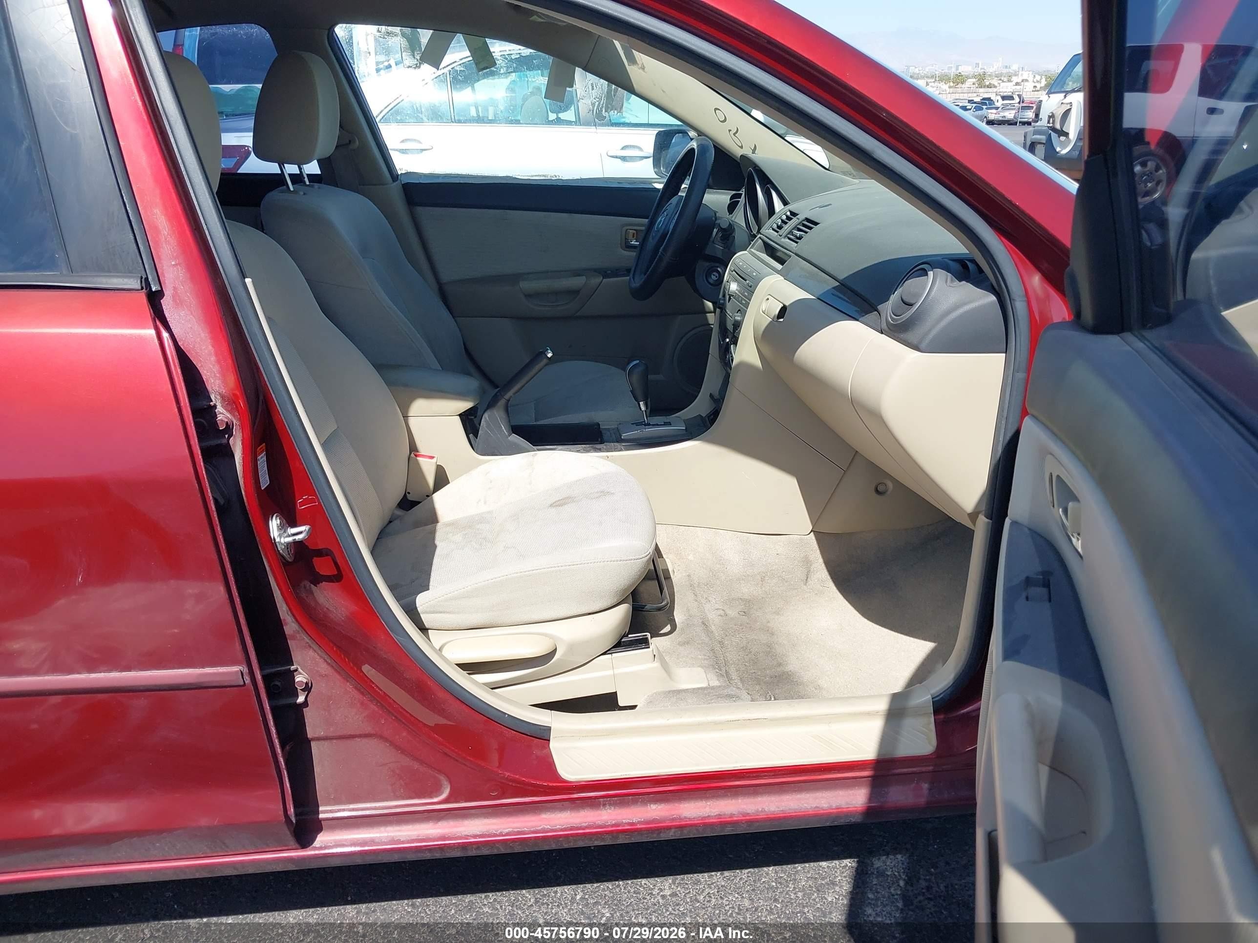 2008 Mazda Mazda3 I Touring Value Maroon vin: JM1BK32G381153430