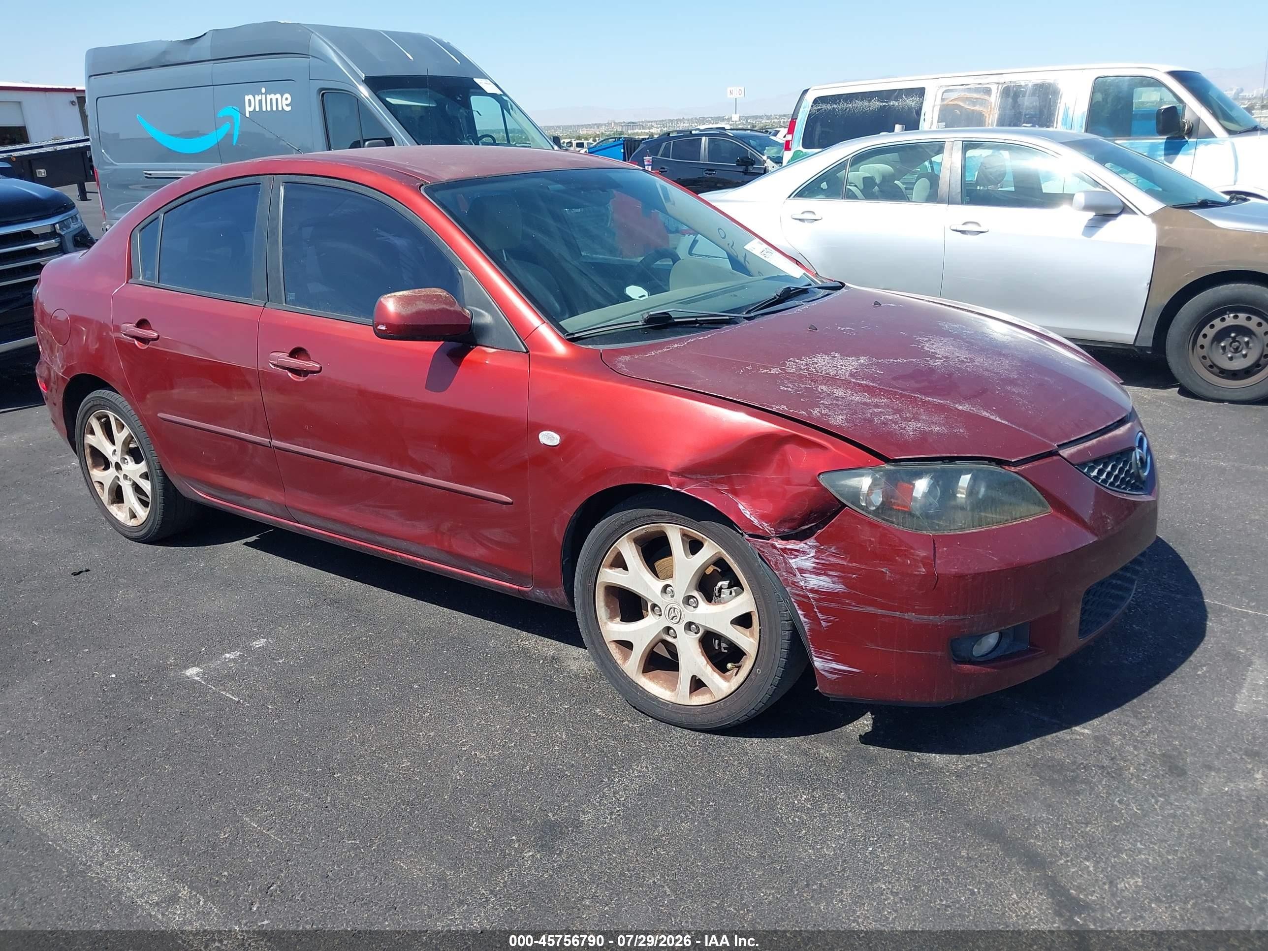 2008 Mazda Mazda3 I Touring Value Maroon vin: JM1BK32G381153430