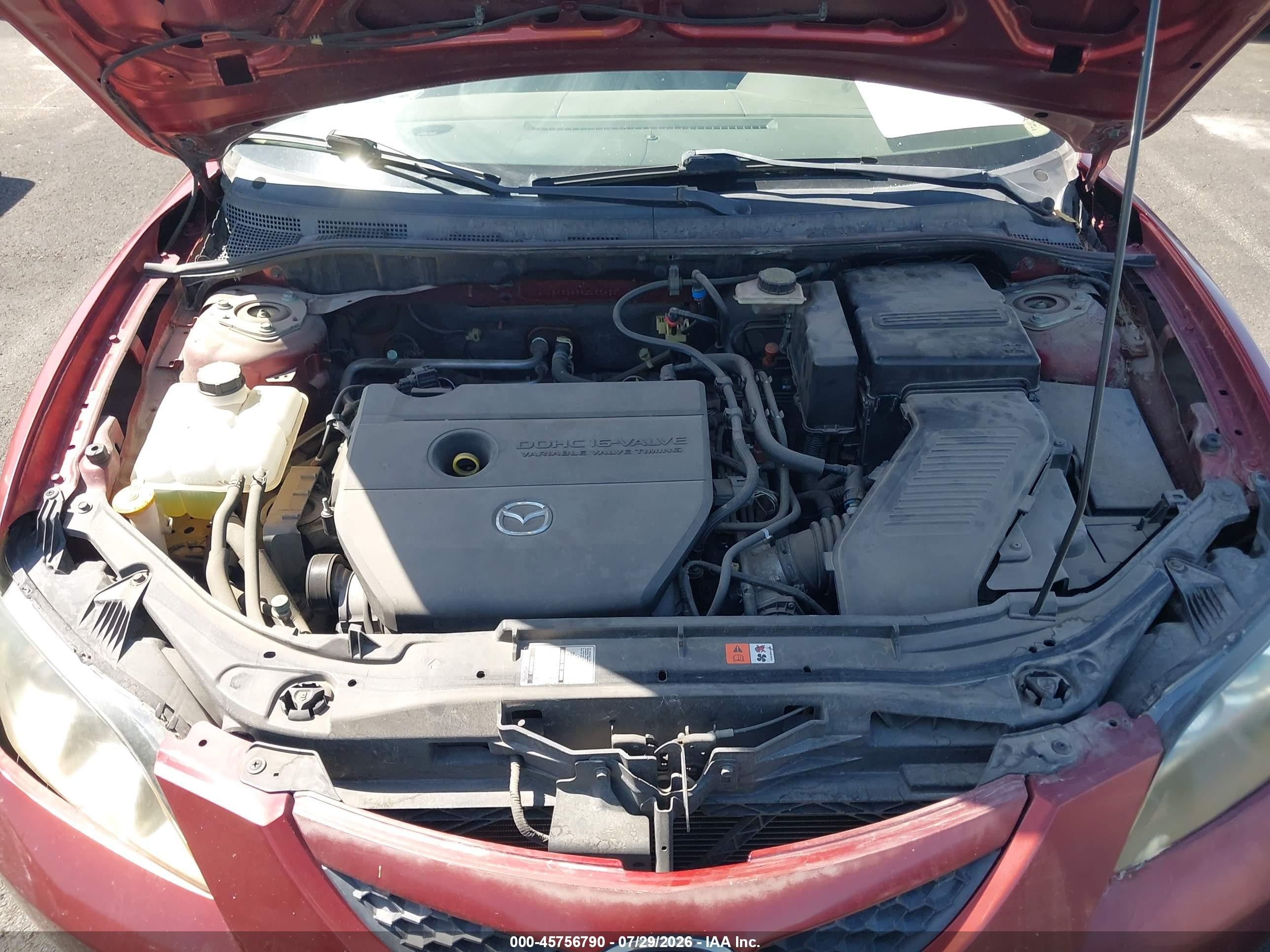 2008 Mazda Mazda3 I Touring Value Maroon vin: JM1BK32G381153430