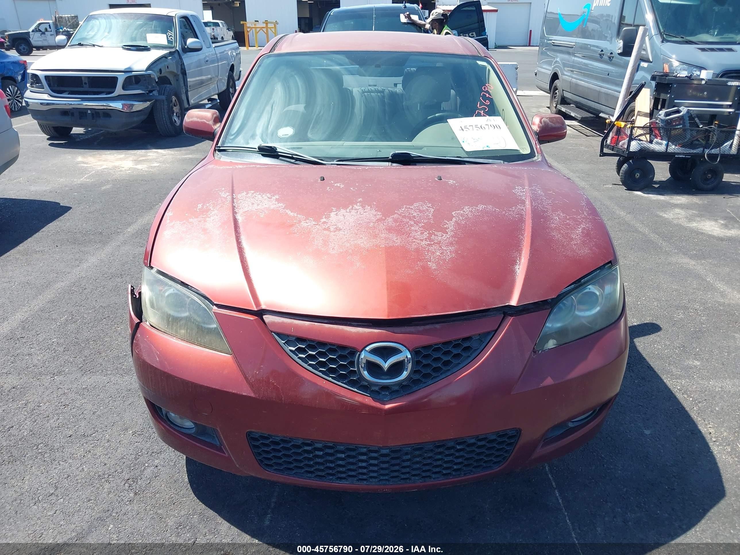 2008 Mazda Mazda3 I Touring Value Maroon vin: JM1BK32G381153430