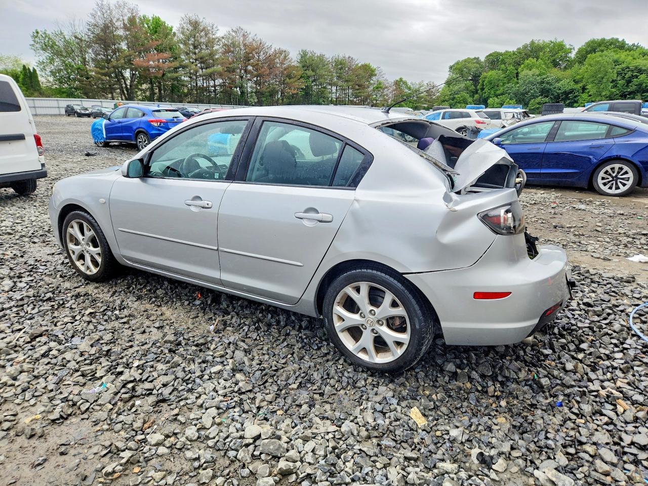 2009 Mazda 3 I Silver vin: JM1BK32G491229612