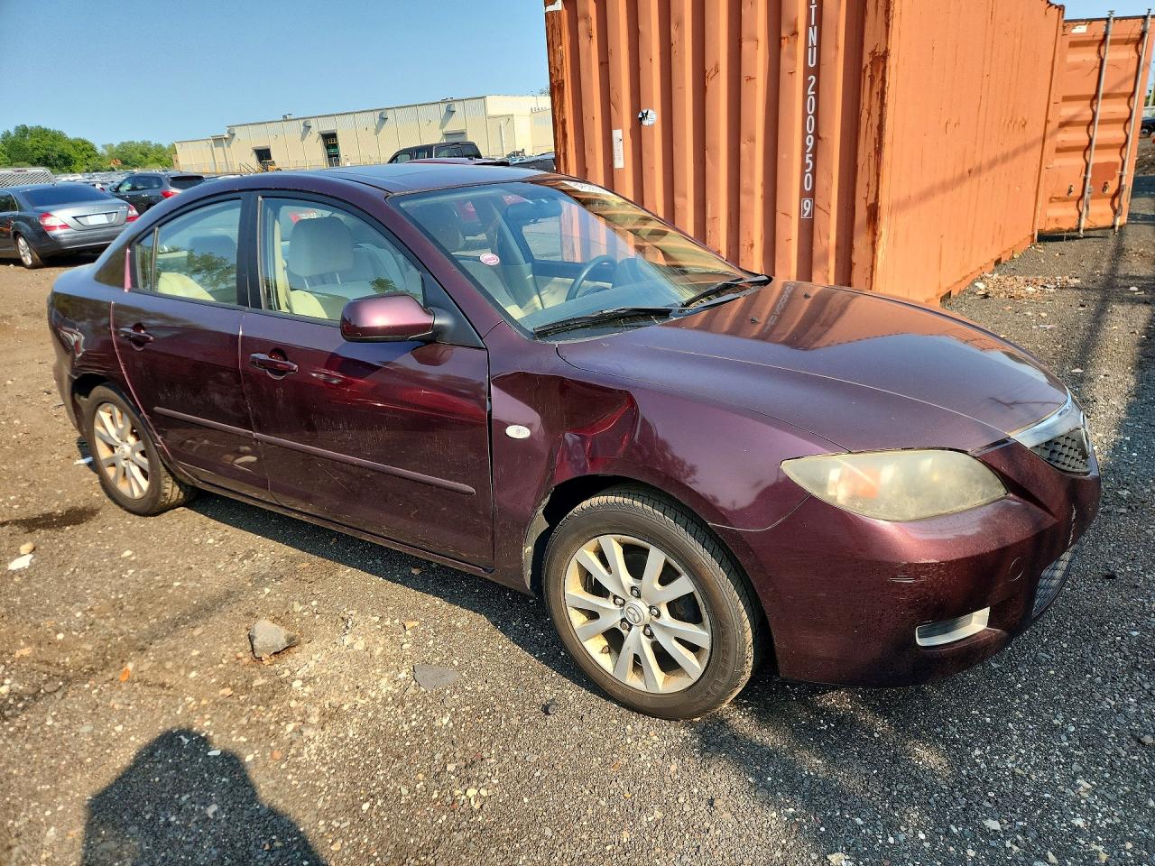 2007 Mazda 3 I Purple vin: JM1BK32G571663132
