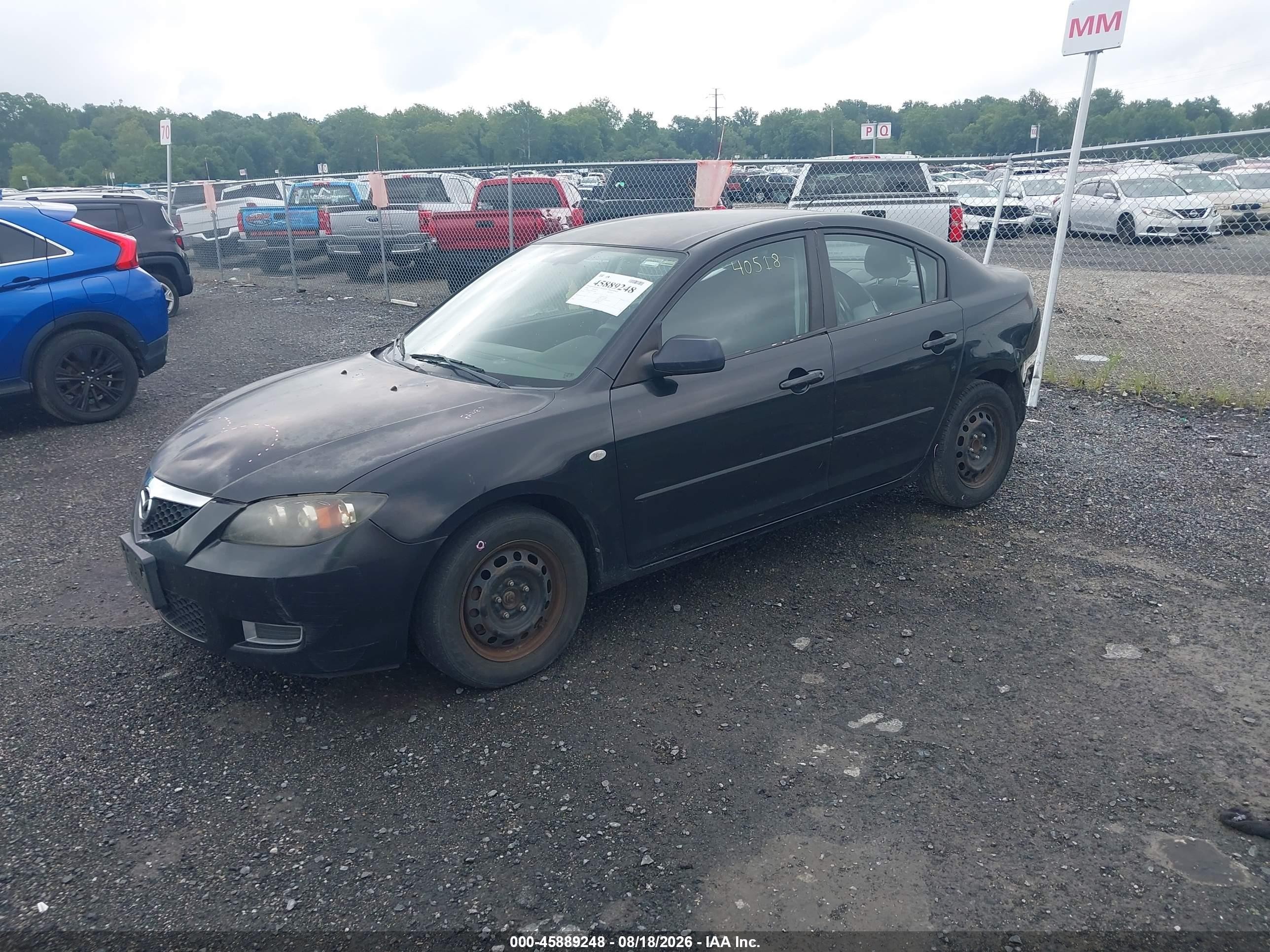 2008 Mazda Mazda3 I Sport Black vin: JM1BK32G581102804