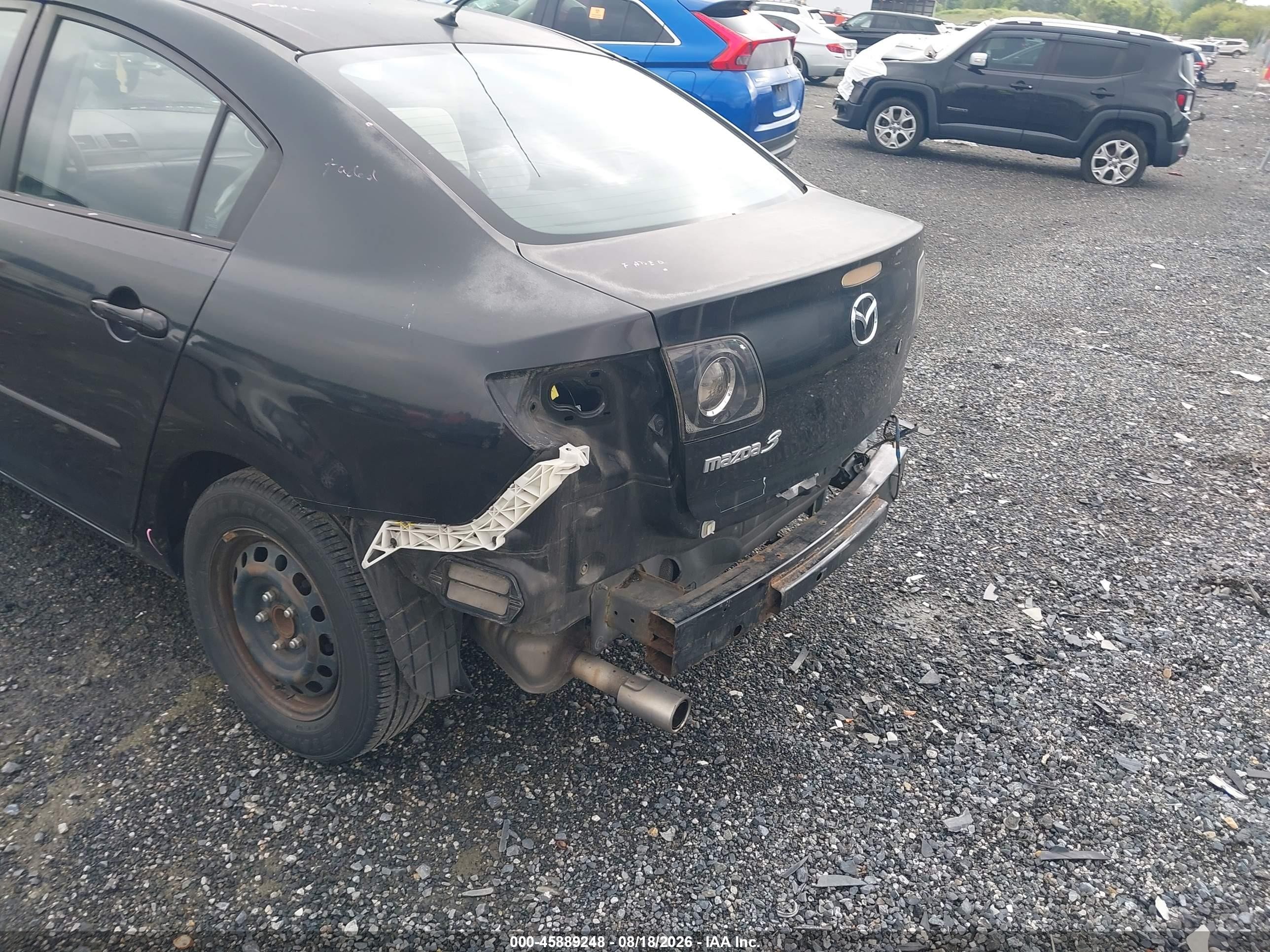 2008 Mazda Mazda3 I Sport Black vin: JM1BK32G581102804