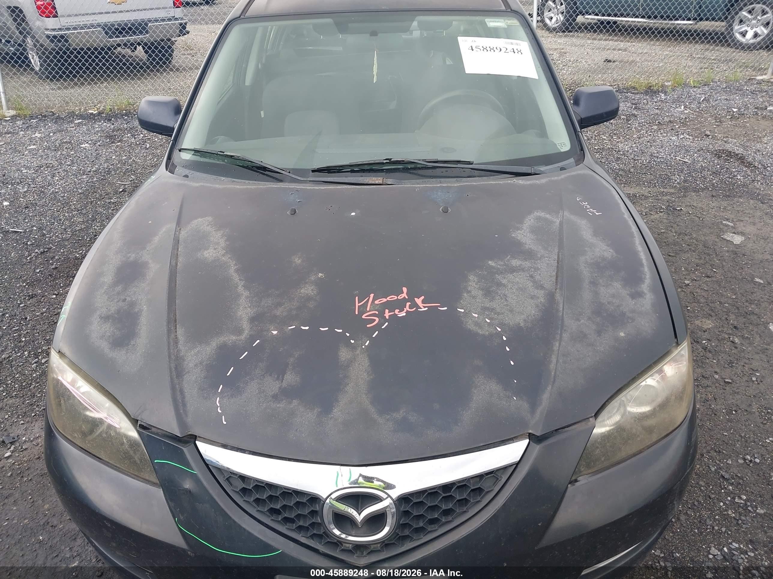 2008 Mazda Mazda3 I Sport Black vin: JM1BK32G581102804