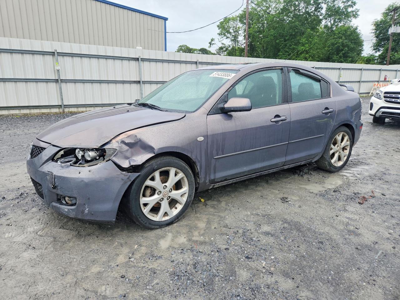 2009 Mazda 3 I Gray vin: JM1BK32G591236844
