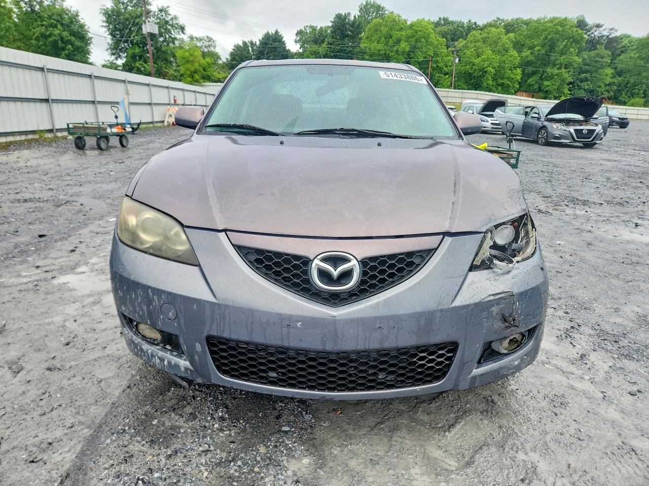 2009 Mazda 3 I Gray vin: JM1BK32G591236844