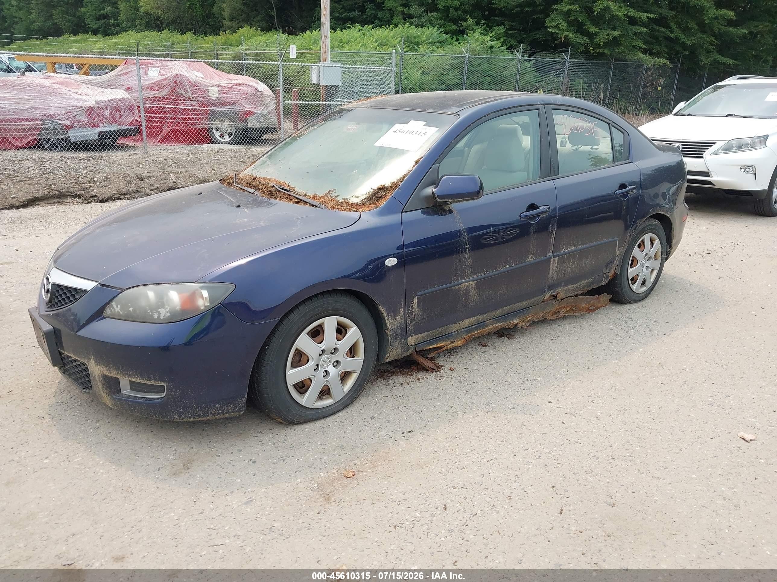 2009 Mazda Mazda3 I Sport Blue vin: JM1BK32G591240599