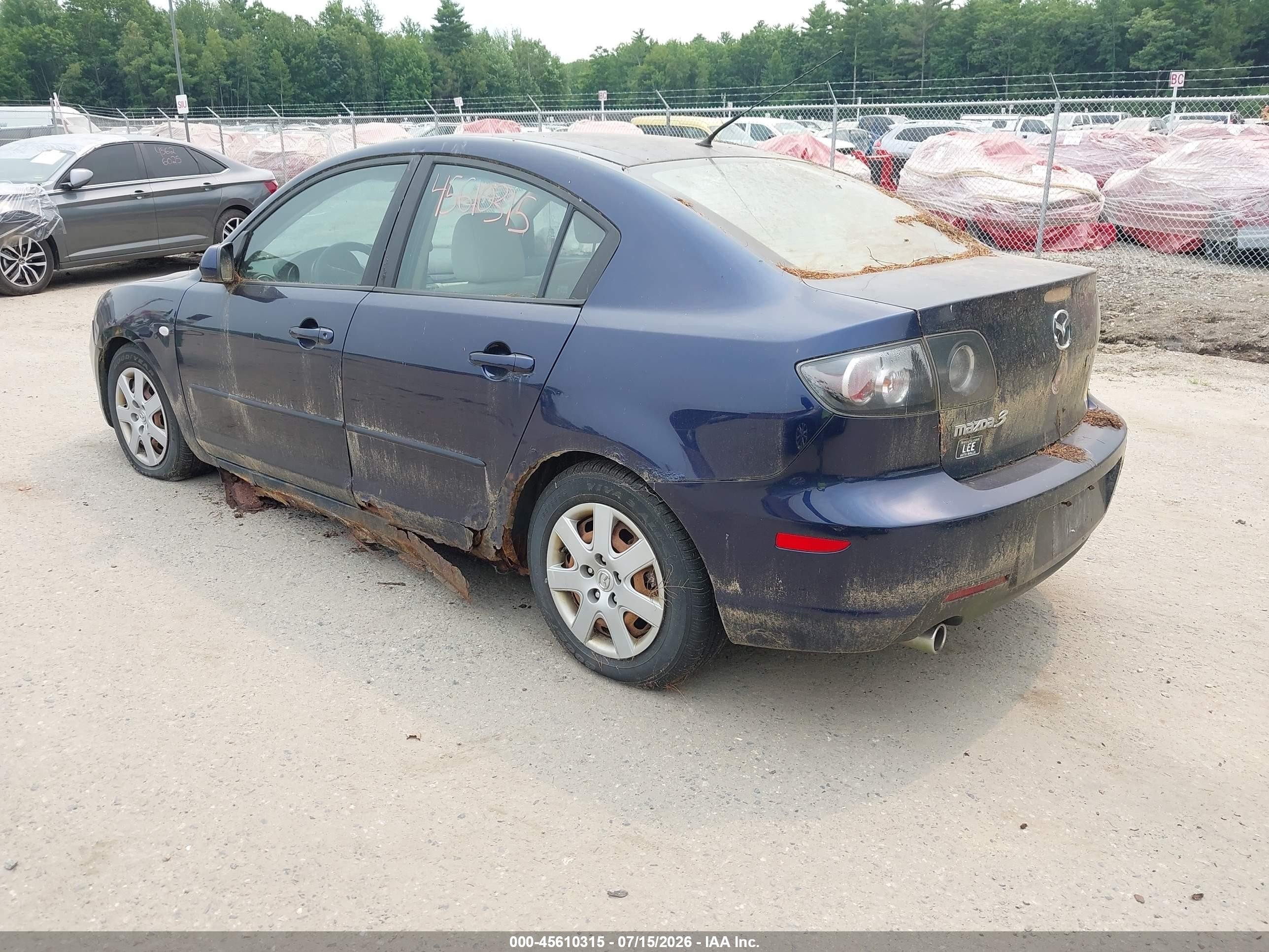 2009 Mazda Mazda3 I Sport Blue vin: JM1BK32G591240599