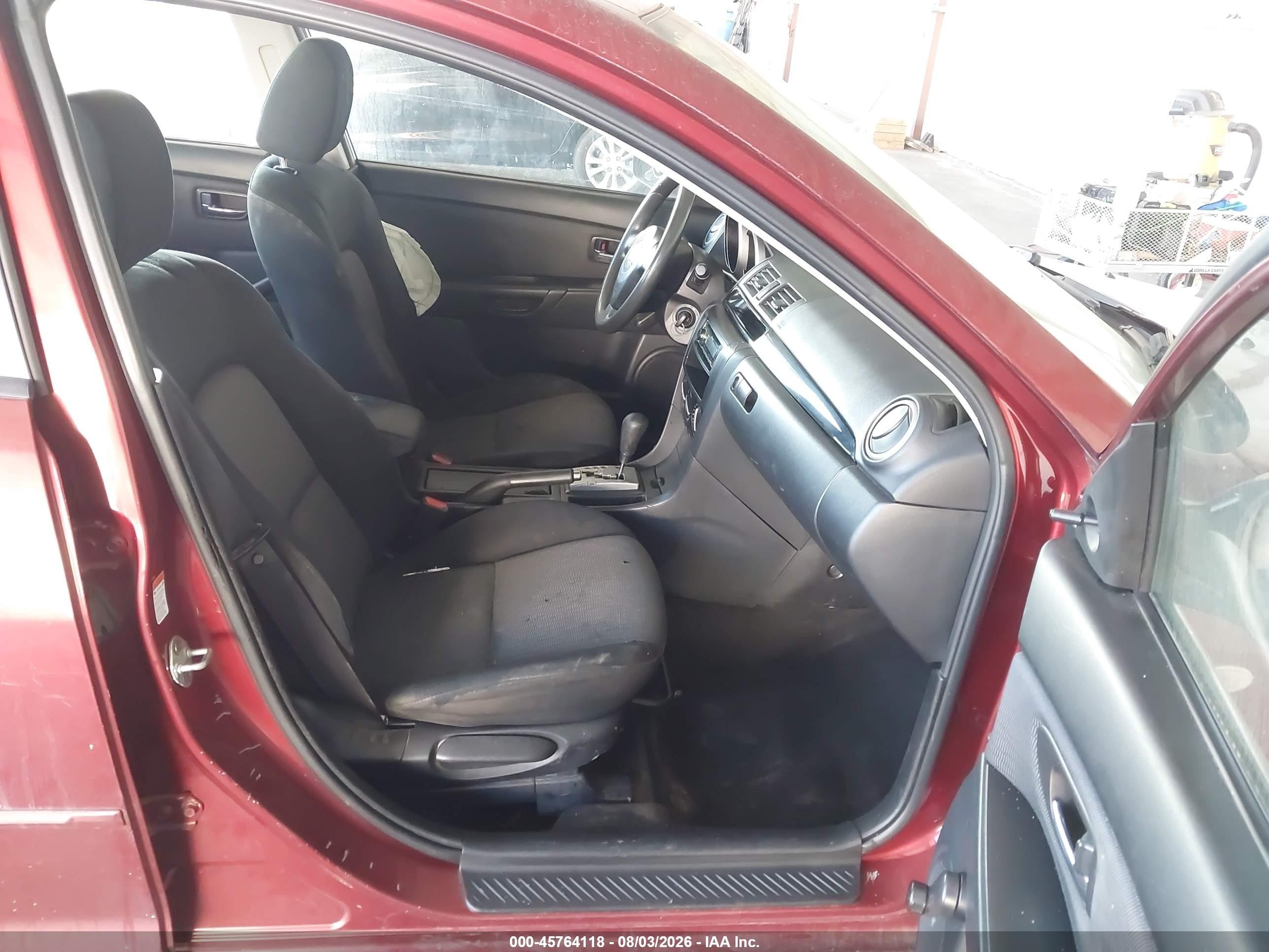 2008 Mazda Mazda3 I Sport Burgundy vin: JM1BK32G681131843
