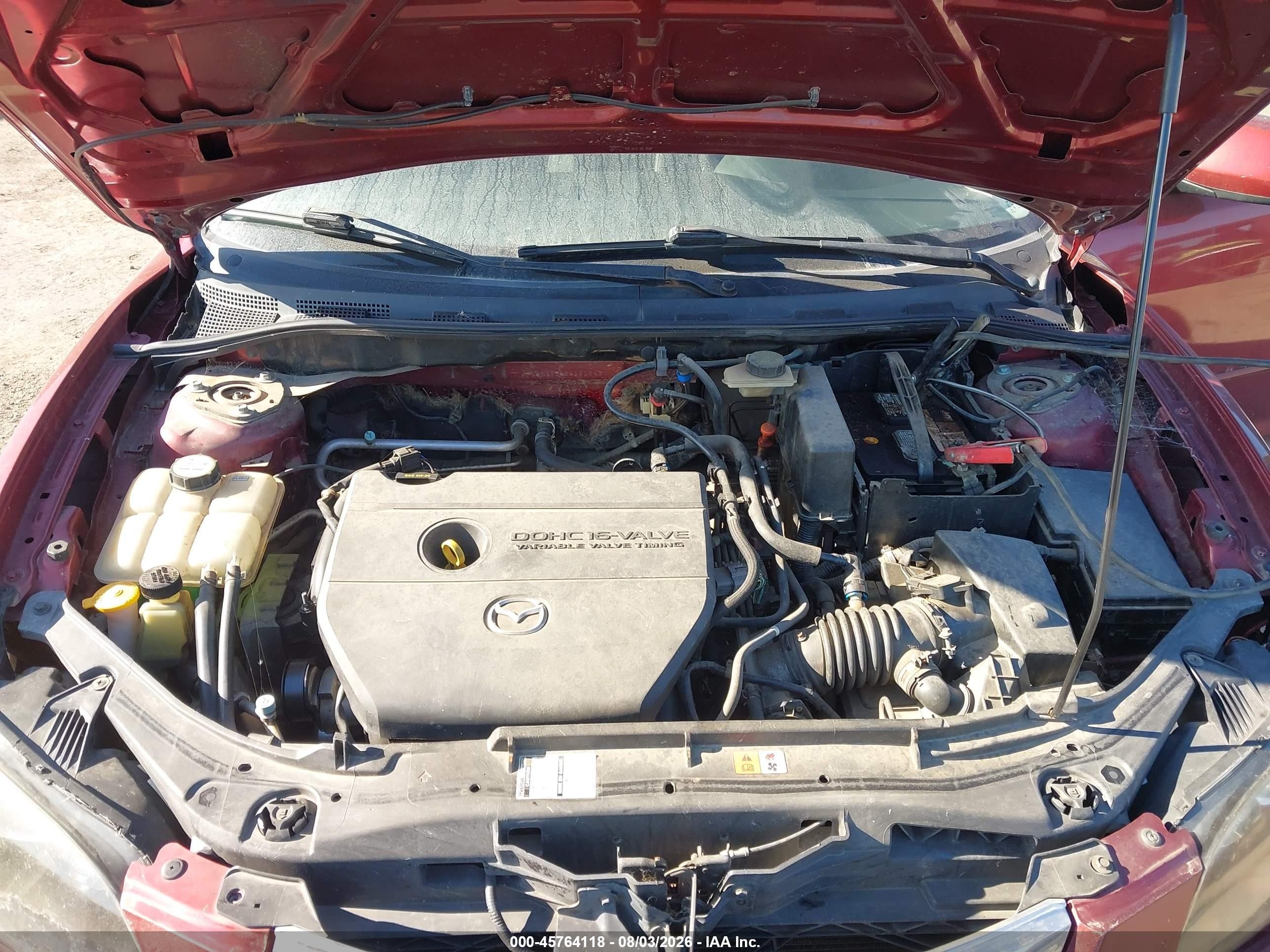 2008 Mazda Mazda3 I Sport Burgundy vin: JM1BK32G681131843