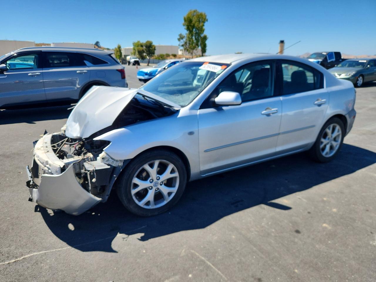 2009 Mazda 3 I Silver vin: JM1BK32G691245570