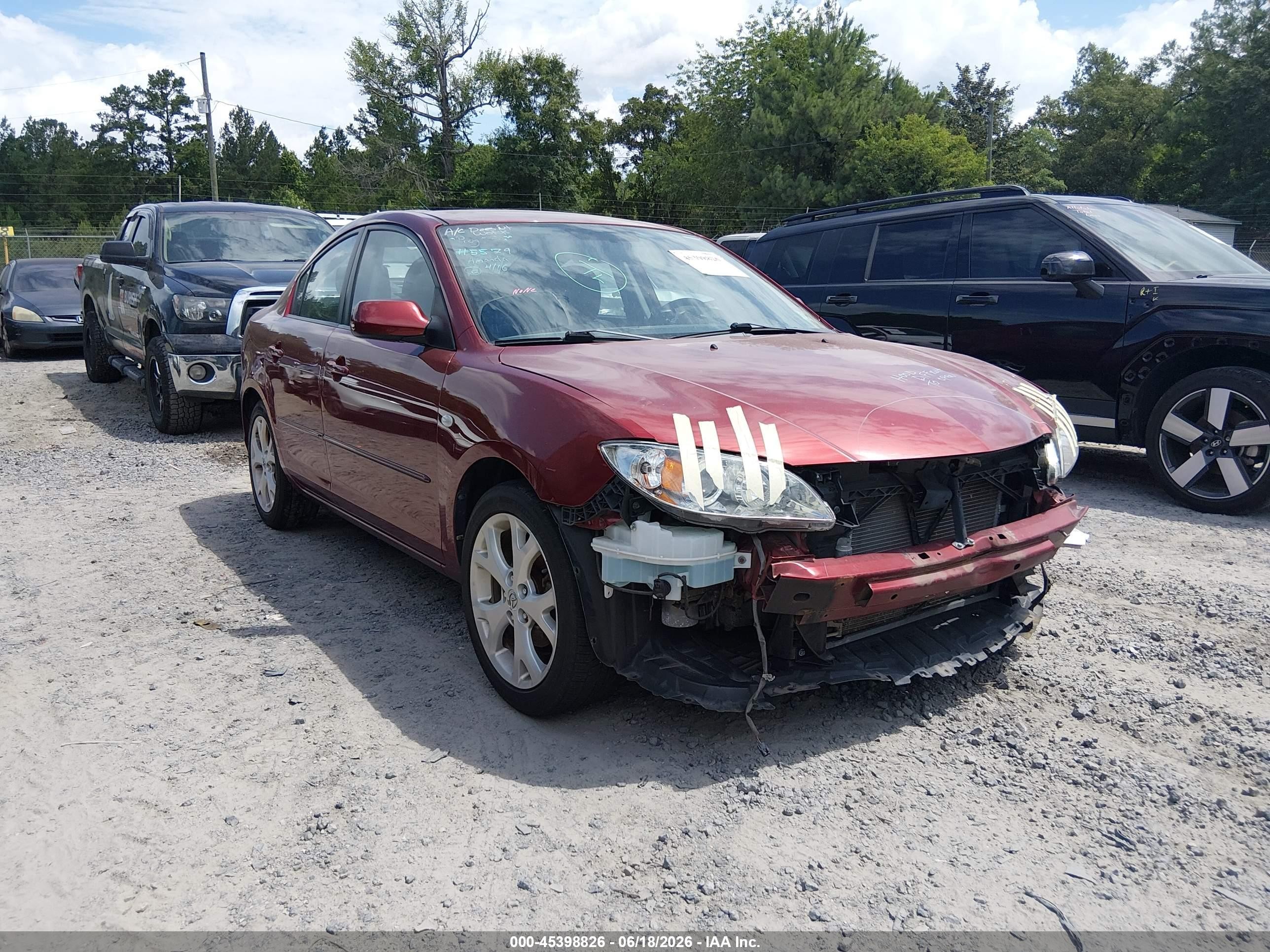 2008 Mazda Mazda3 I Touring Value Maroon vin: JM1BK32G781170604