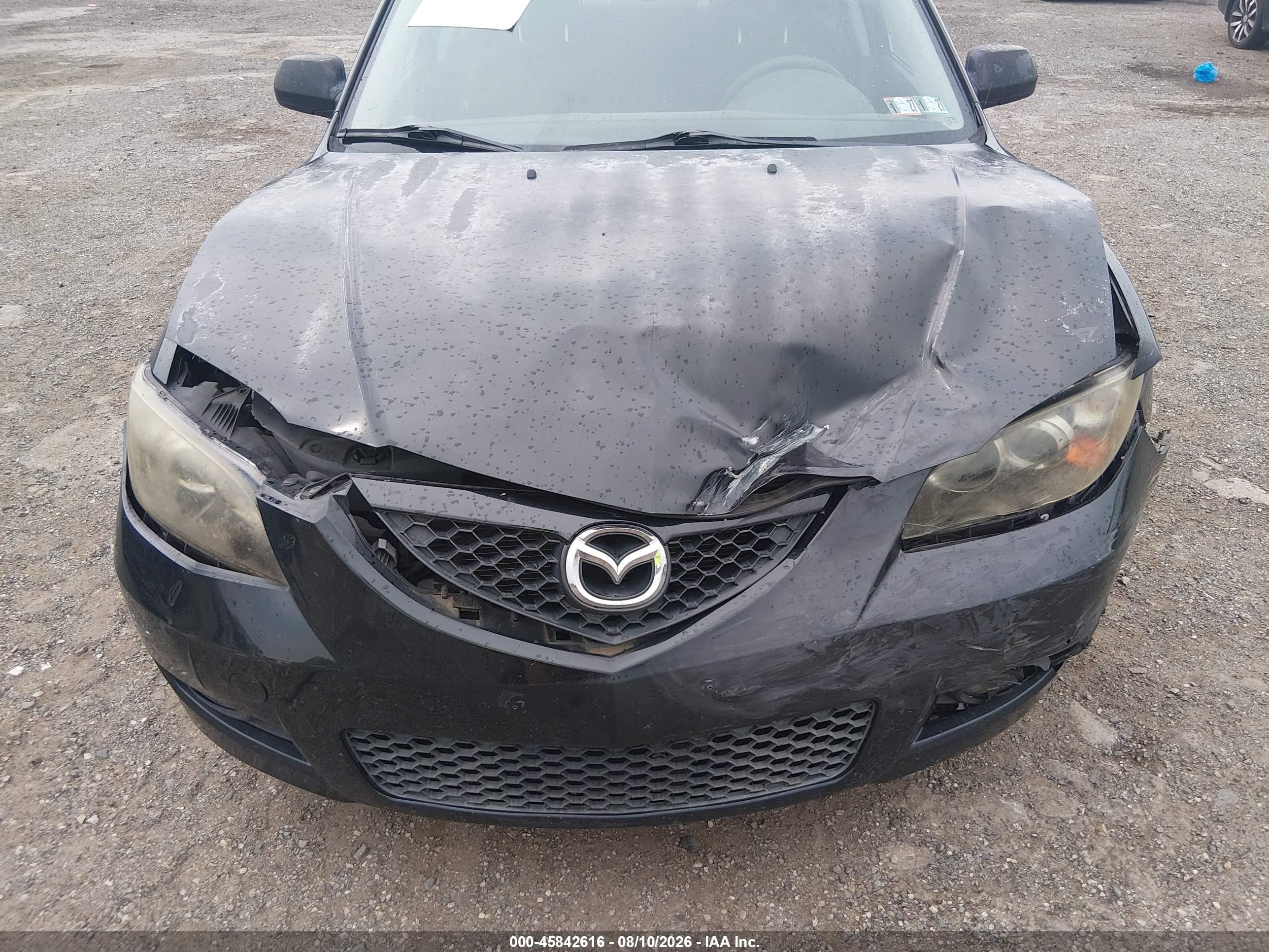 2009 Mazda Mazda3 I Black vin: JM1BK32G791194872