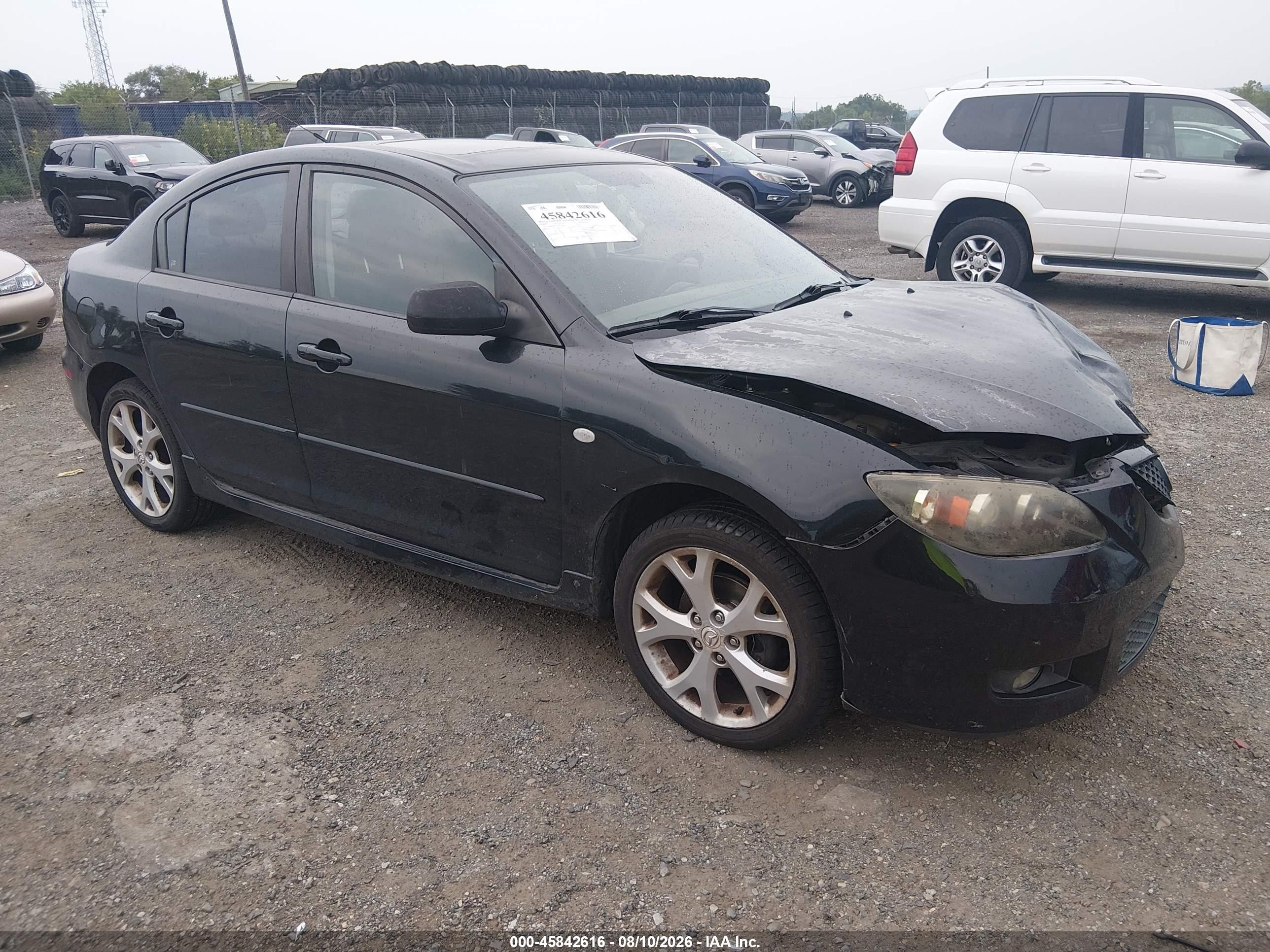 2009 Mazda Mazda3 I Black vin: JM1BK32G791194872