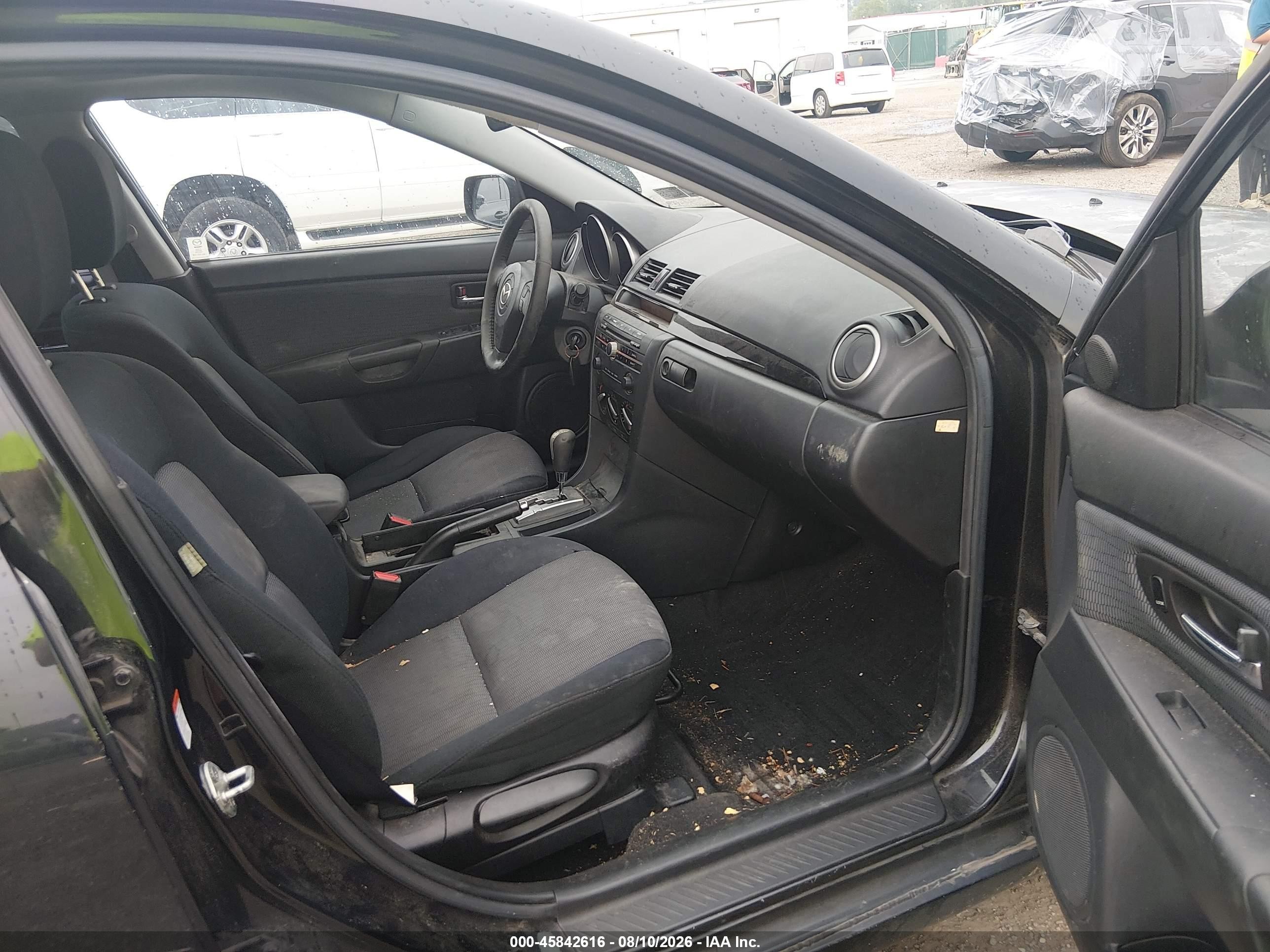 2009 Mazda Mazda3 I Black vin: JM1BK32G791194872